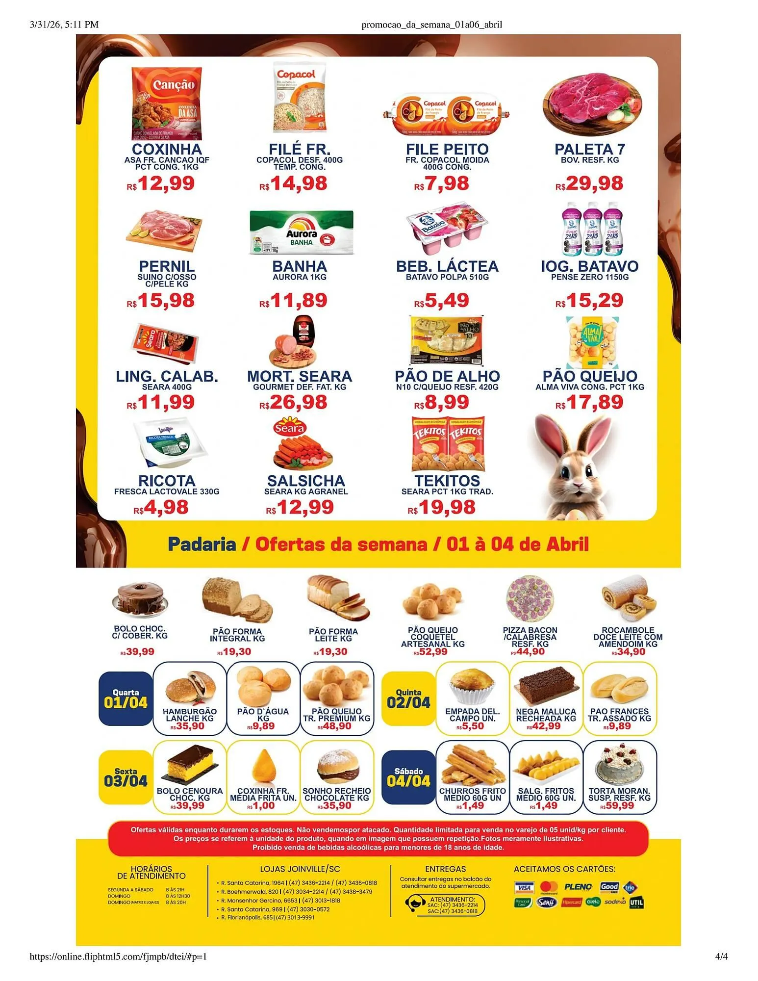 Encarte de Catálogo Supermercado Vitorino 31 de março até 6 de abril 2026 - Pagina 4