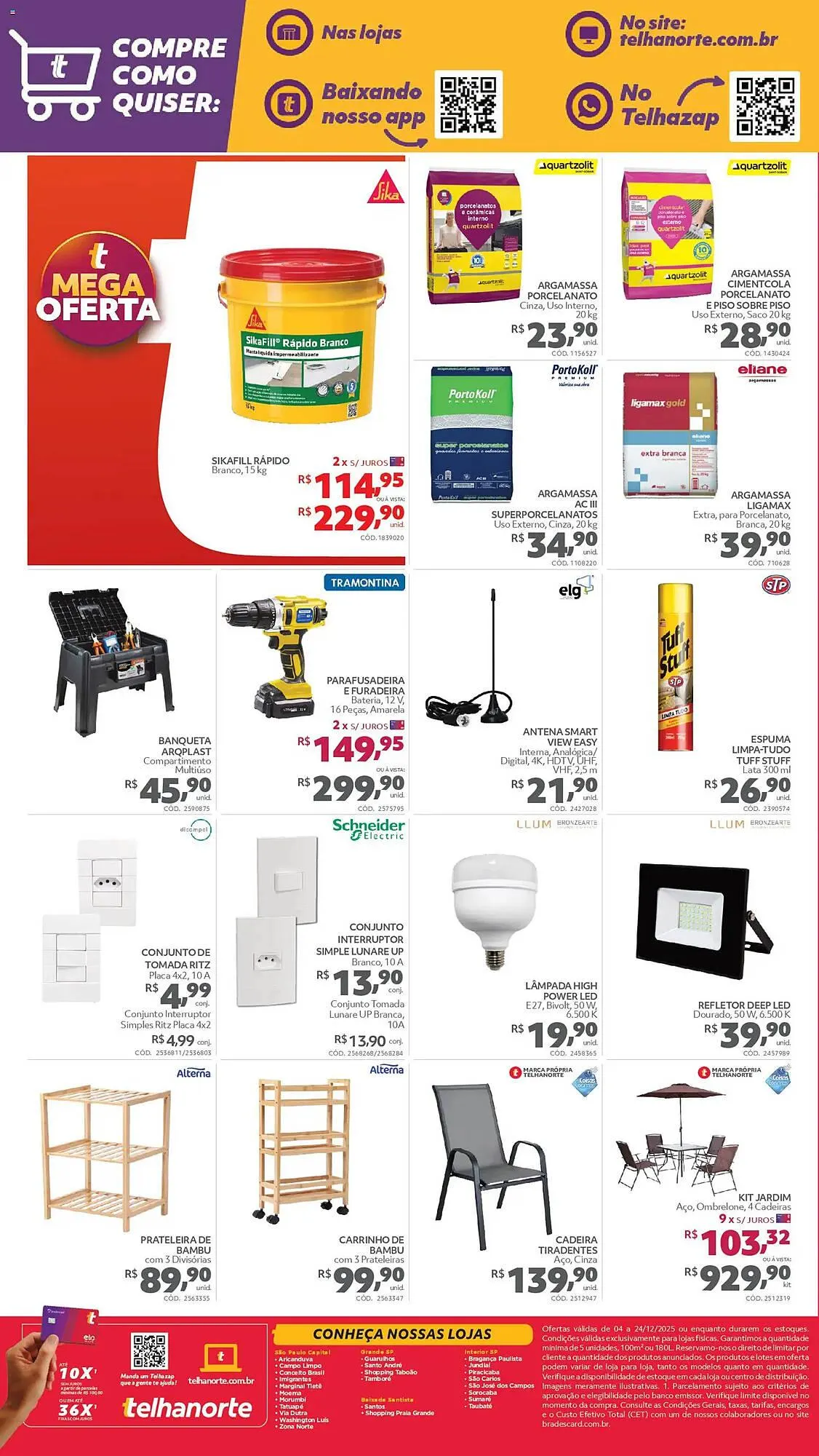 Encarte de Catálogo Telhanorte 4 de dezembro até 25 de dezembro 2025 - Pagina 4
