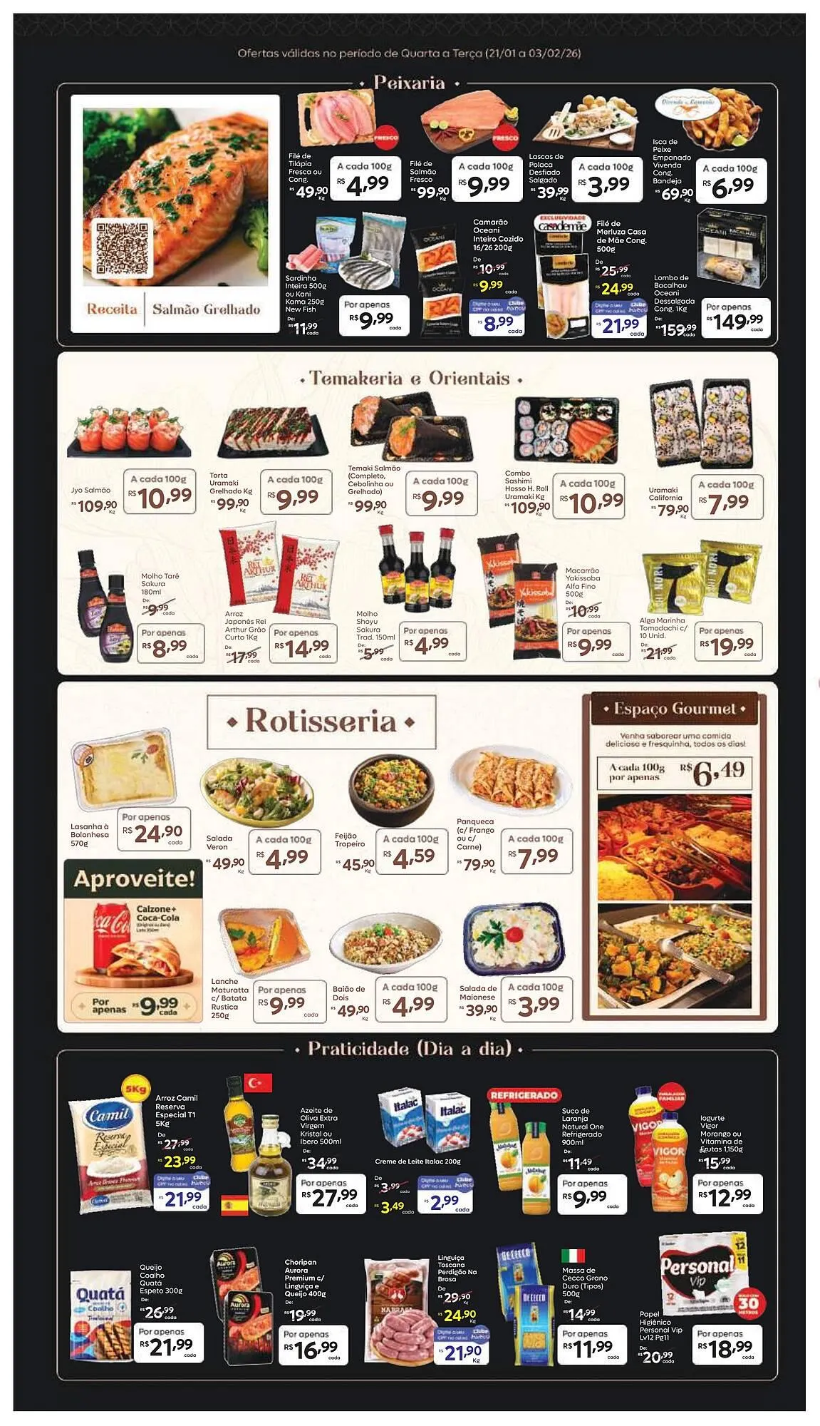 Encarte de Tabloide Barbosa Supermercados 21 de janeiro até 3 de fevereiro 2026 - Pagina 3