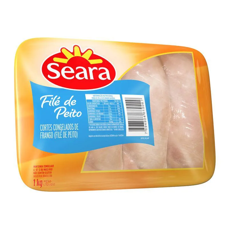 Filé de peito bandeja Seara 1kg