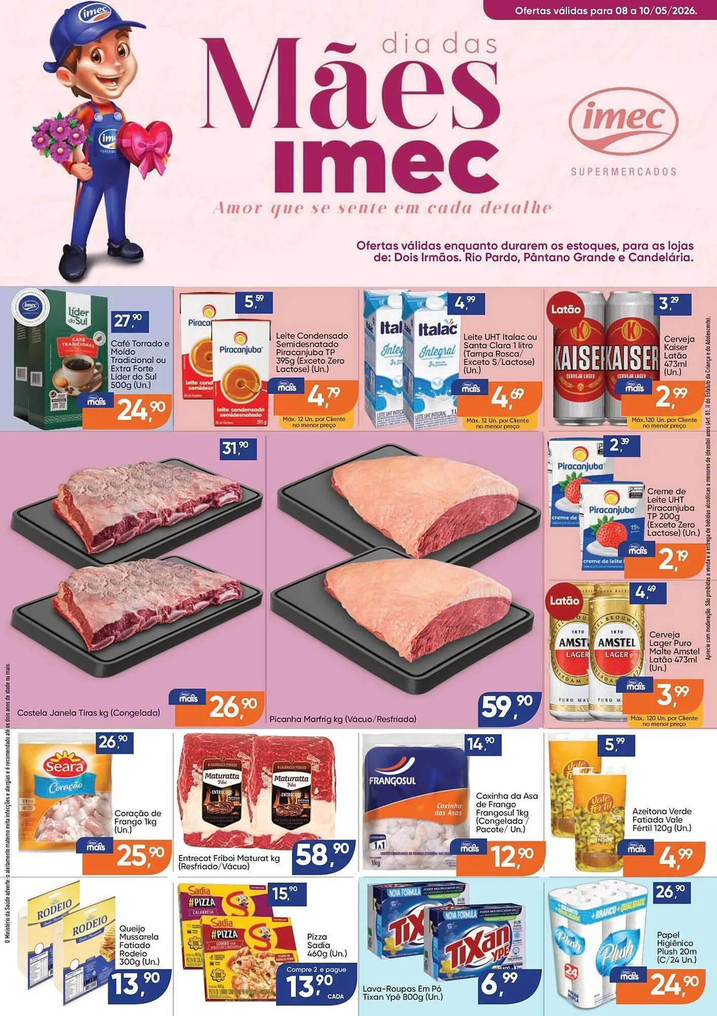 Encarte de Catálogo Imec Supermercados 8 de maio até 10 de maio 2026 - Pagina 1