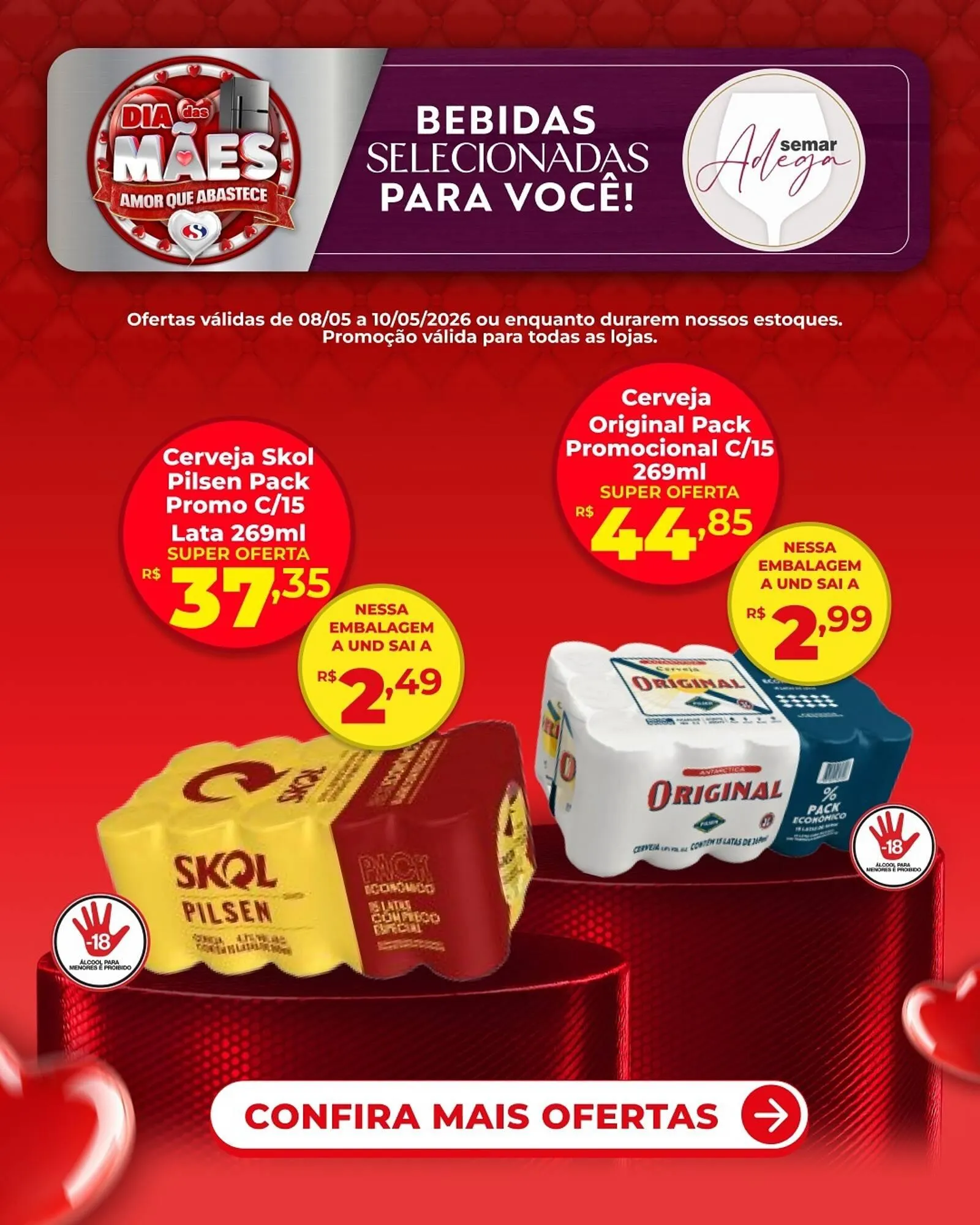 Encarte de Folheto Semar Supermercado 8 de maio até 10 de maio 2026 - Pagina 1