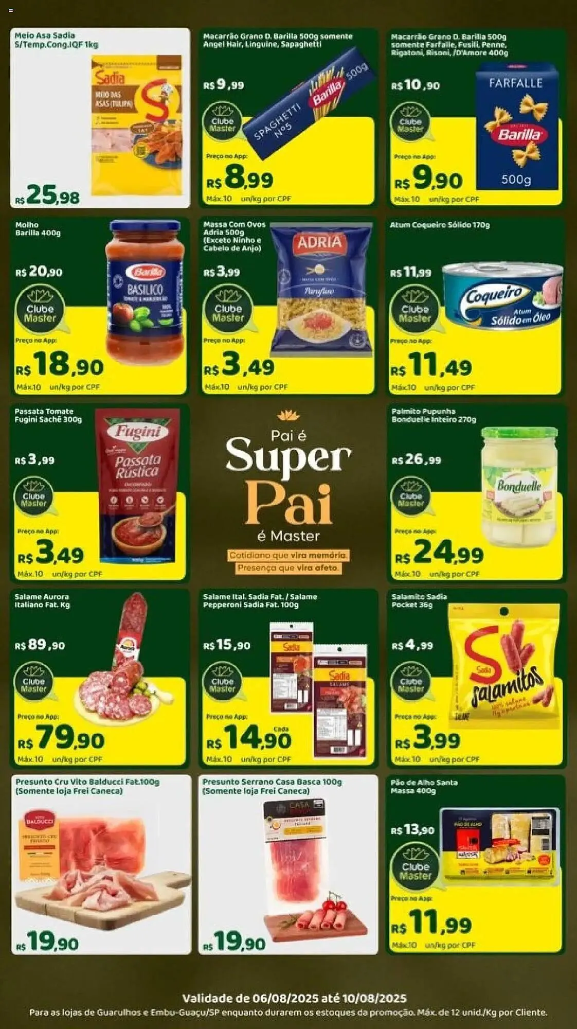 Encarte de Catálogo Master Supermercados 6 de agosto até 10 de agosto 2025 - Pagina 2