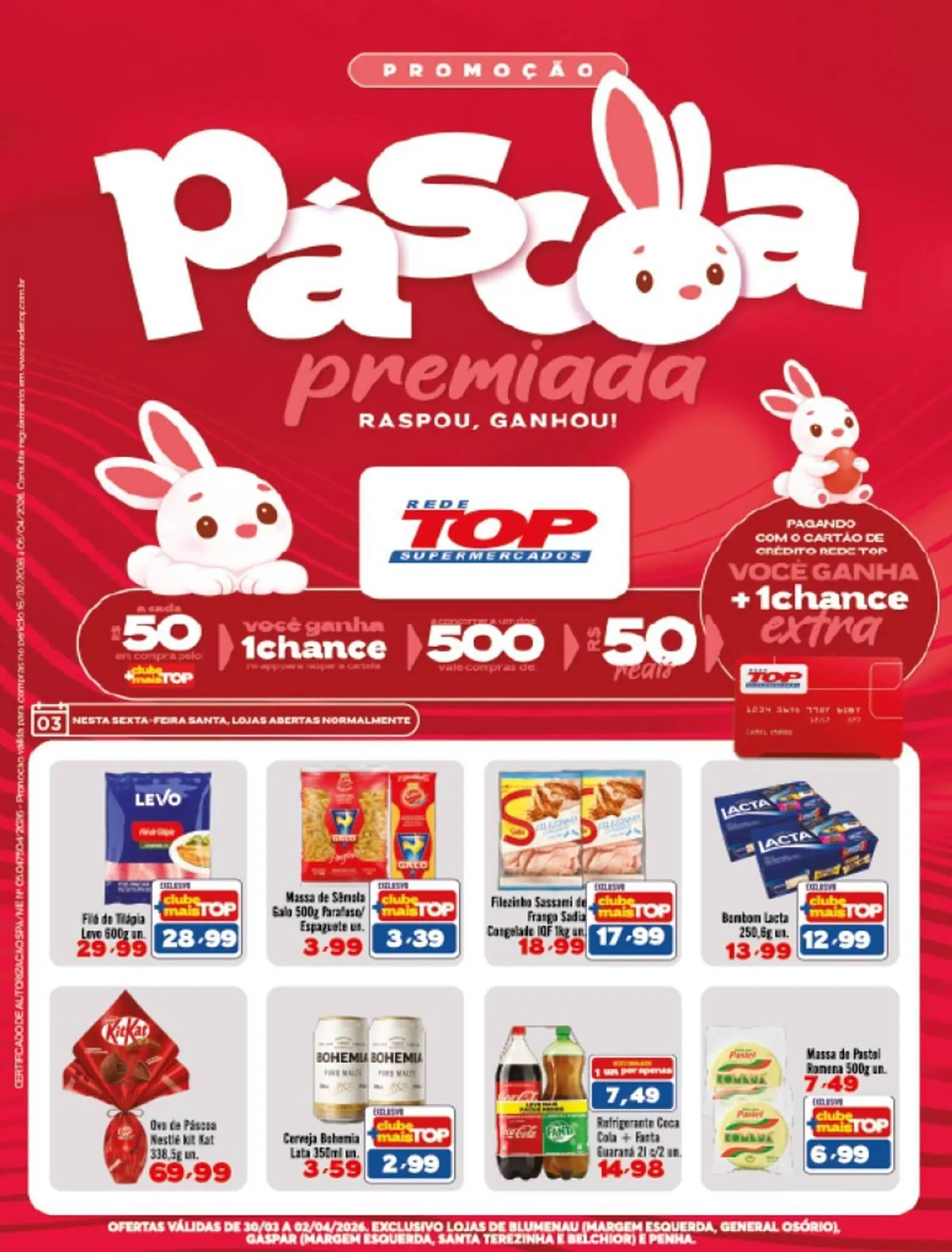 Encarte de Encarte Rede Top 30 de março até 2 de abril 2026 - Pagina 1