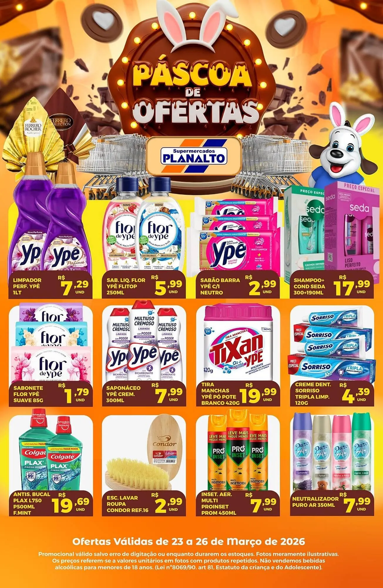 Encarte de Catálogo Supermercados Planalto 24 de março até 26 de março 2026 - Pagina 1