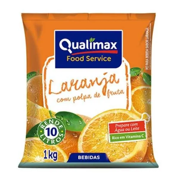 Suco Qualimax em Pó Laranja 1kg 1 Un