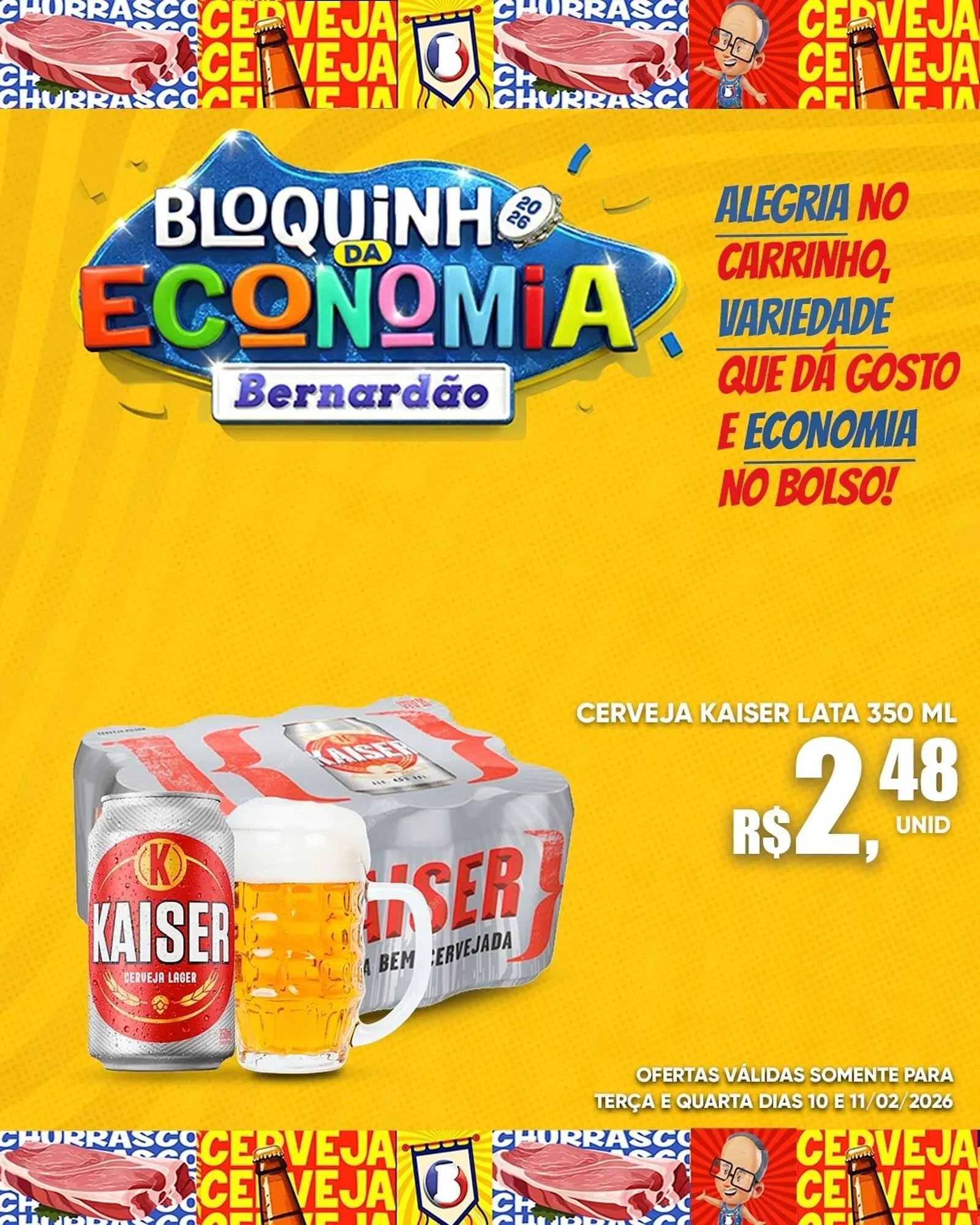 Encarte de Catálogo Supermercado Bernardão 10 de fevereiro até 11 de fevereiro 2026 - Pagina 2