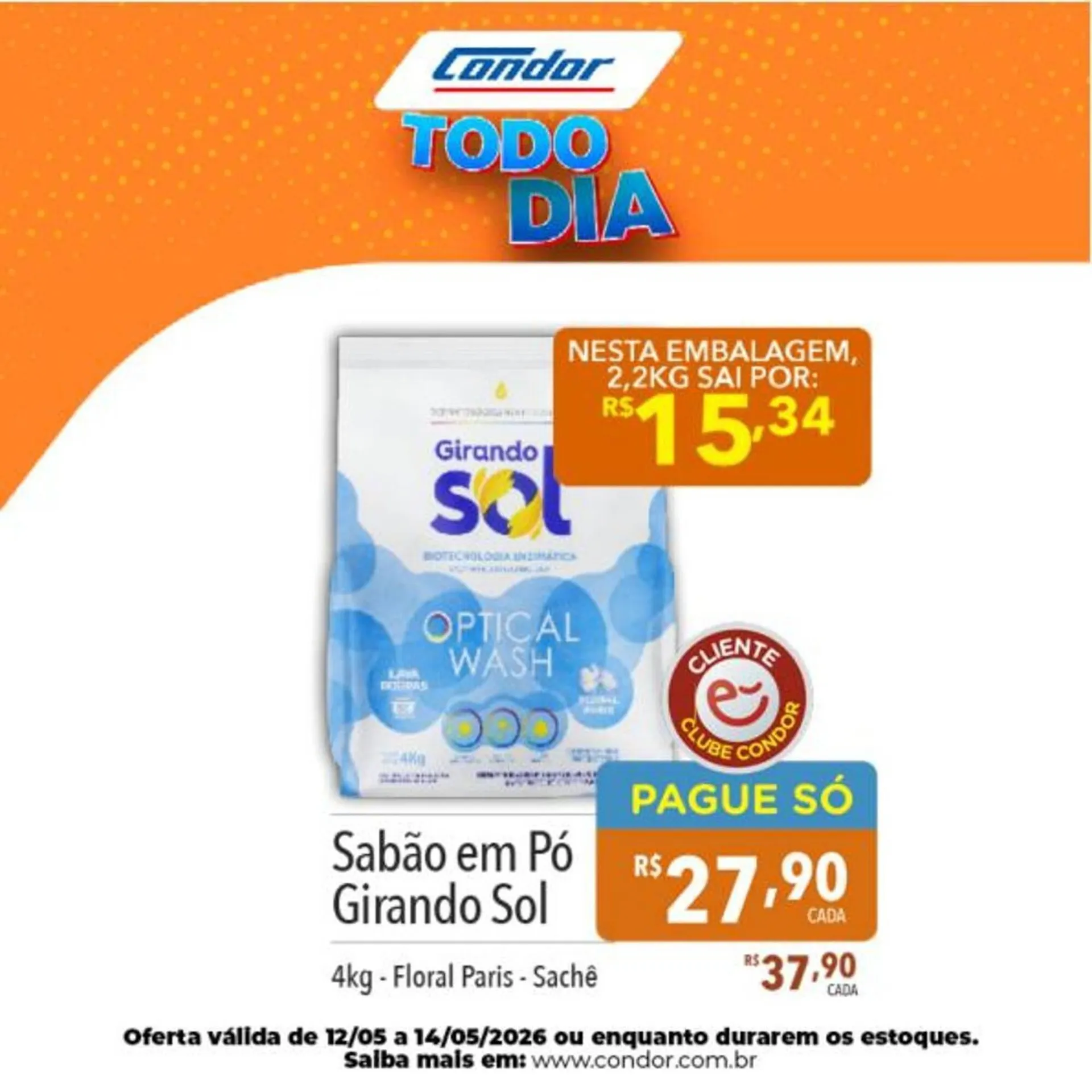 Encarte de Catálogo Supermercados Condor 12 de maio até 14 de maio 2026 - Pagina 1