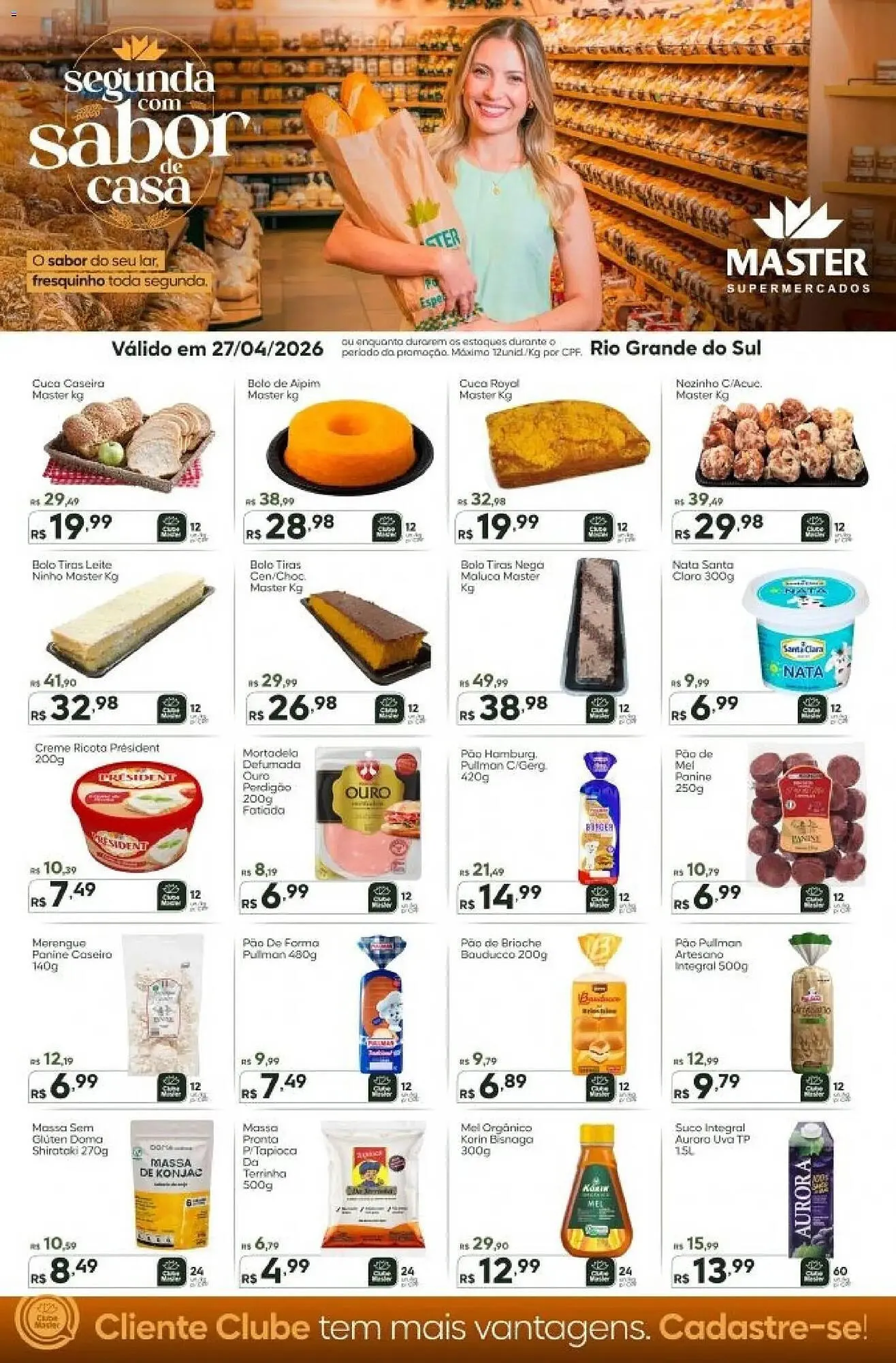 Encarte de Folheto Master Supermercados 27 de abril até 27 de abril 2026 - Pagina 1