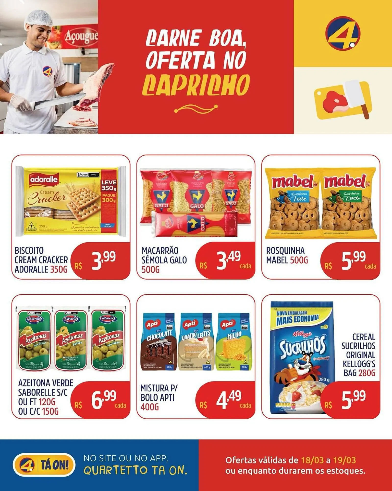 Encarte de Catálogo Quartetto Supermercados 18 de março até 19 de março 2026 - Pagina 3
