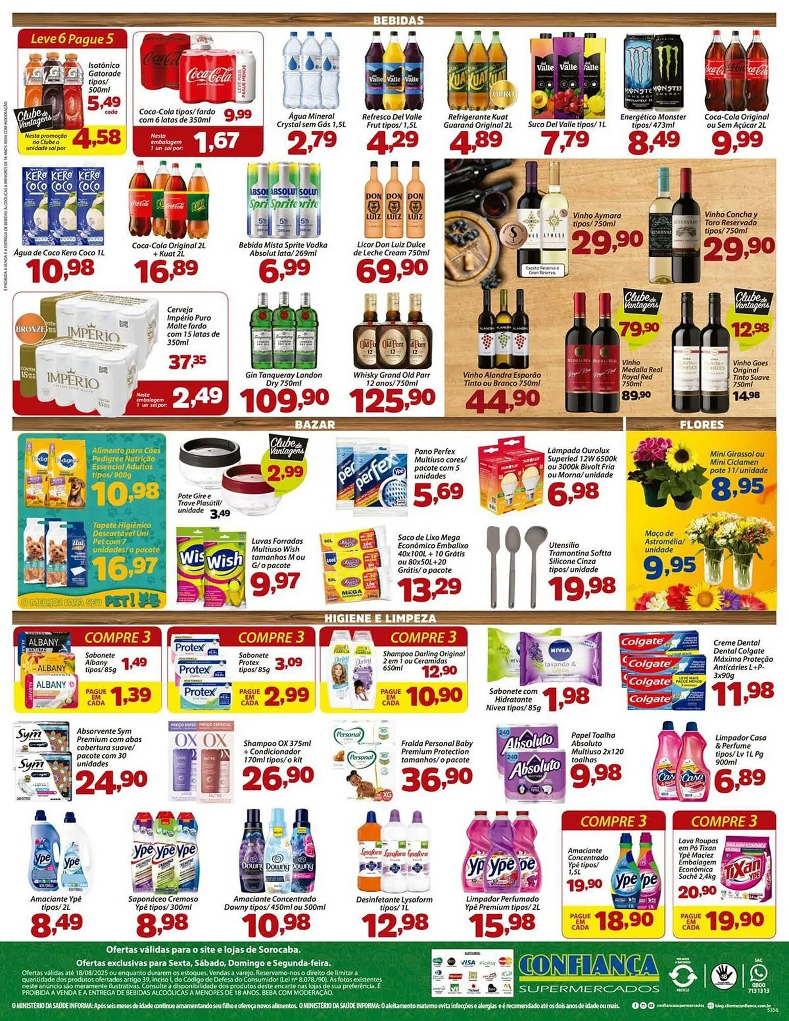 Encarte de Catálogo Confiança Supermercados 15 de agosto até 18 de agosto 2025 - Pagina 4