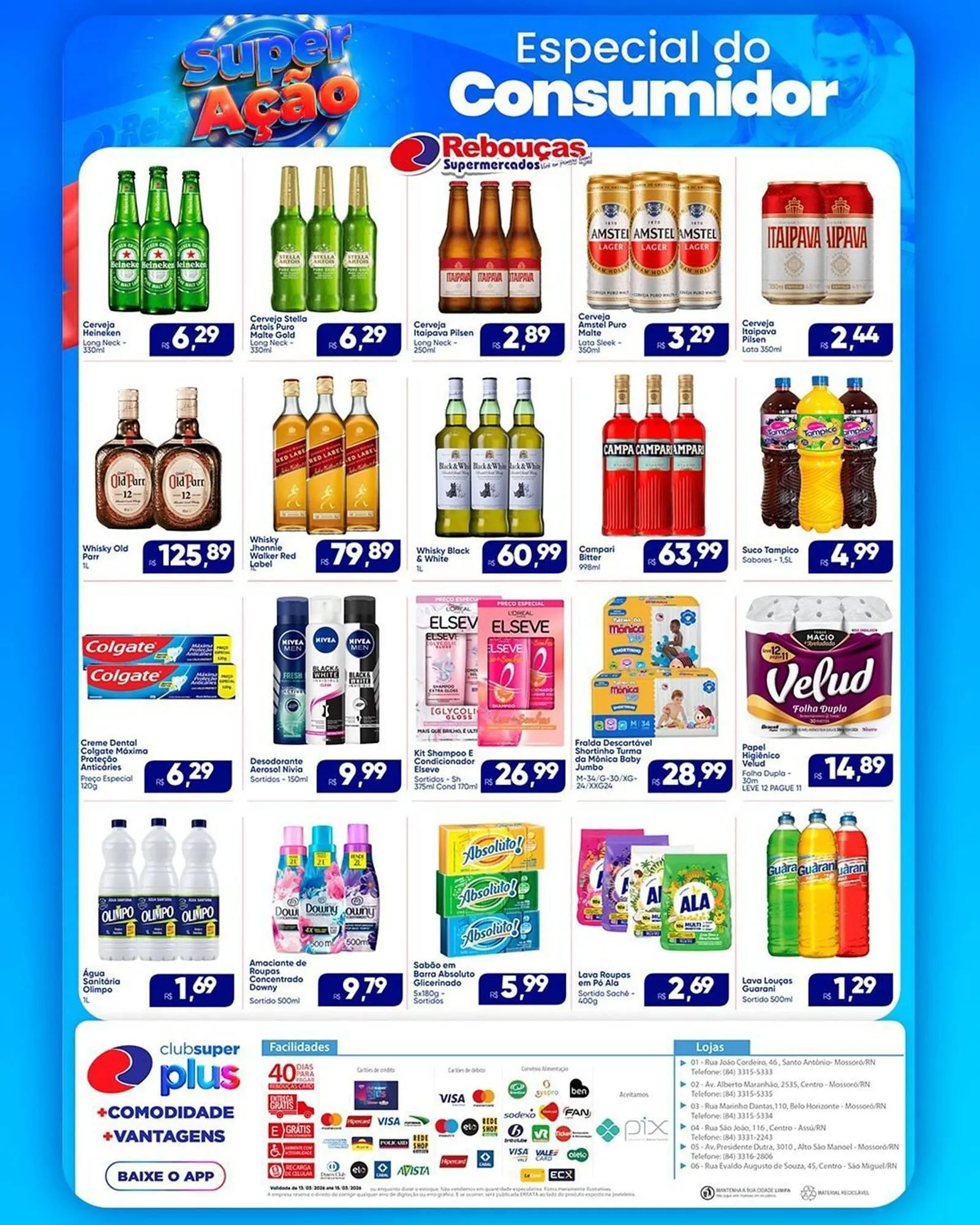 Encarte de Catálogo Rebouças Supermercados 13 de março até 15 de março 2026 - Pagina 1