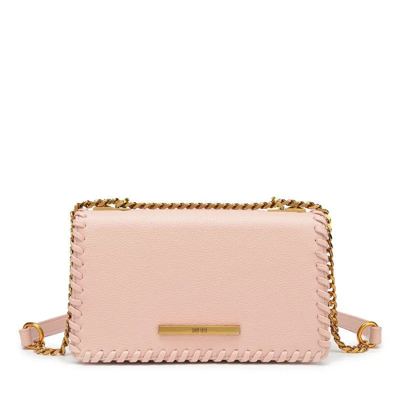 Bolsa Transversal Rosa Alça Corrente