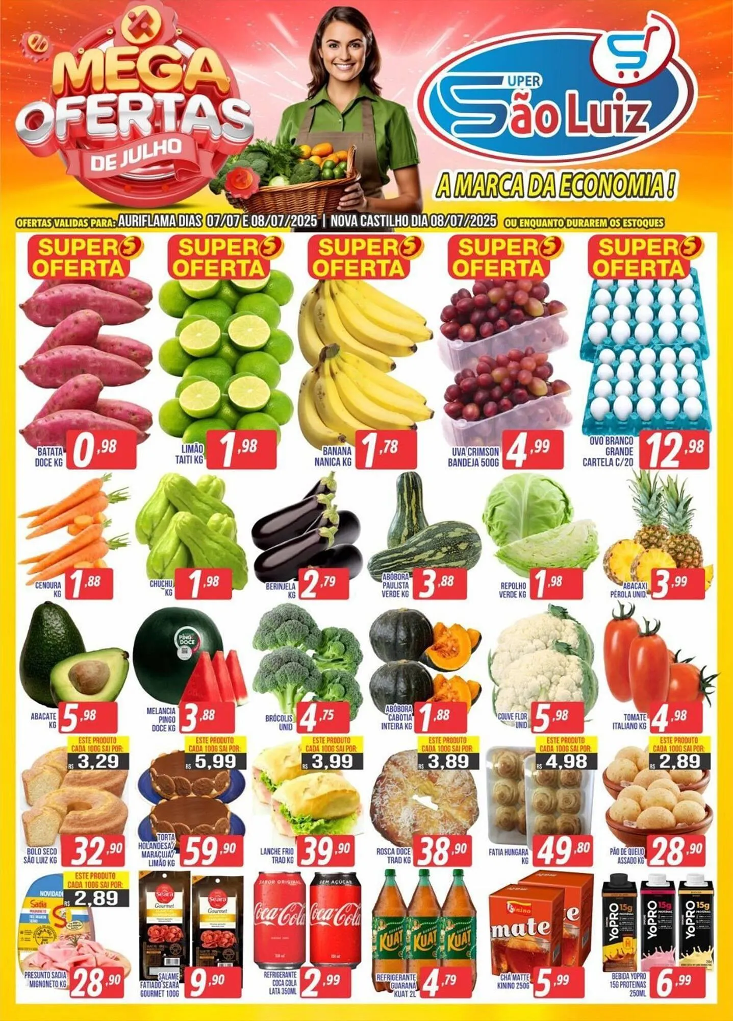 Encarte de Catálogo Super São Luiz 7 de julho até 8 de julho 2025 - Pagina 1