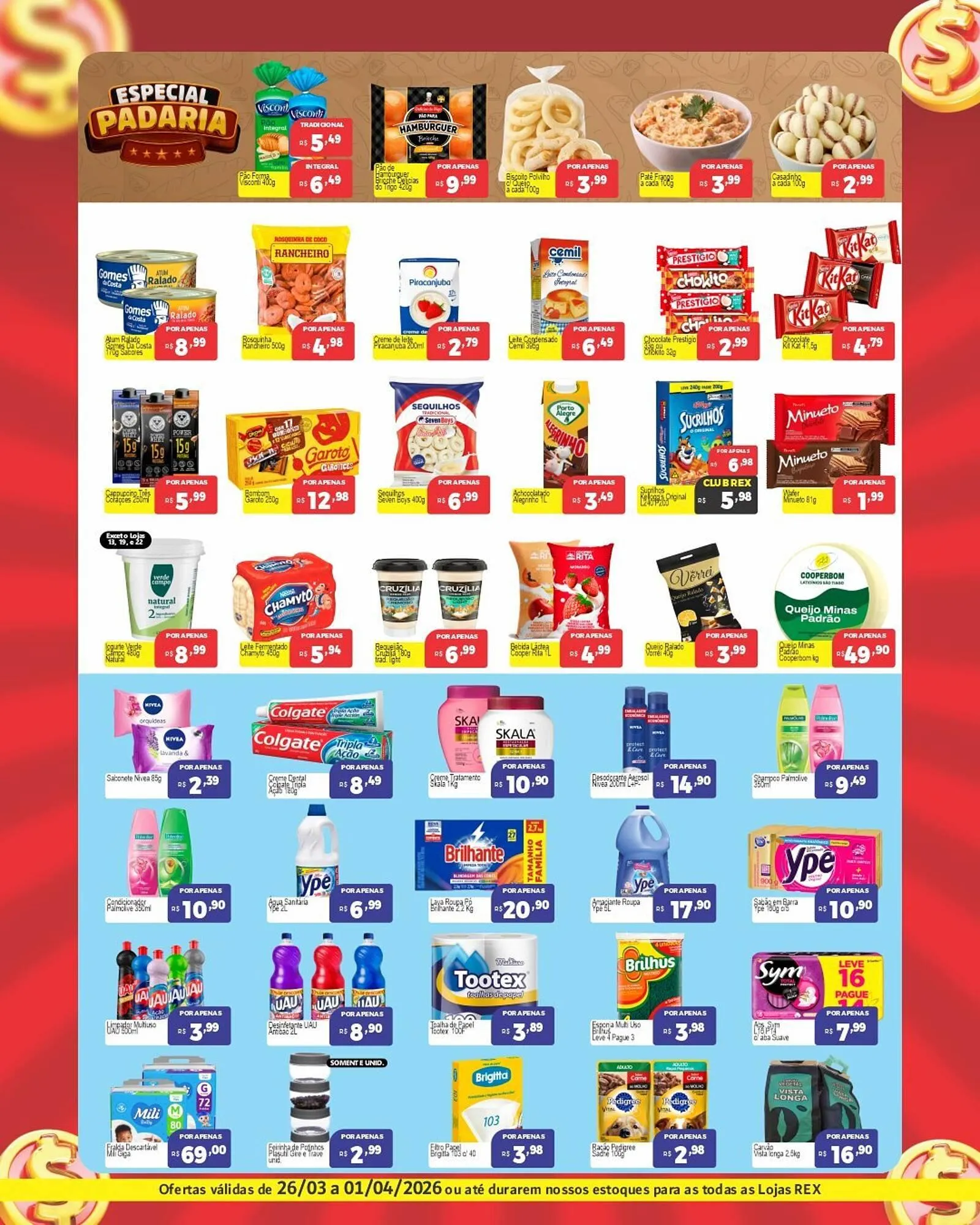 Encarte de Catálogo Supermercados Rex 26 de março até 1 de abril 2026 - Pagina 2