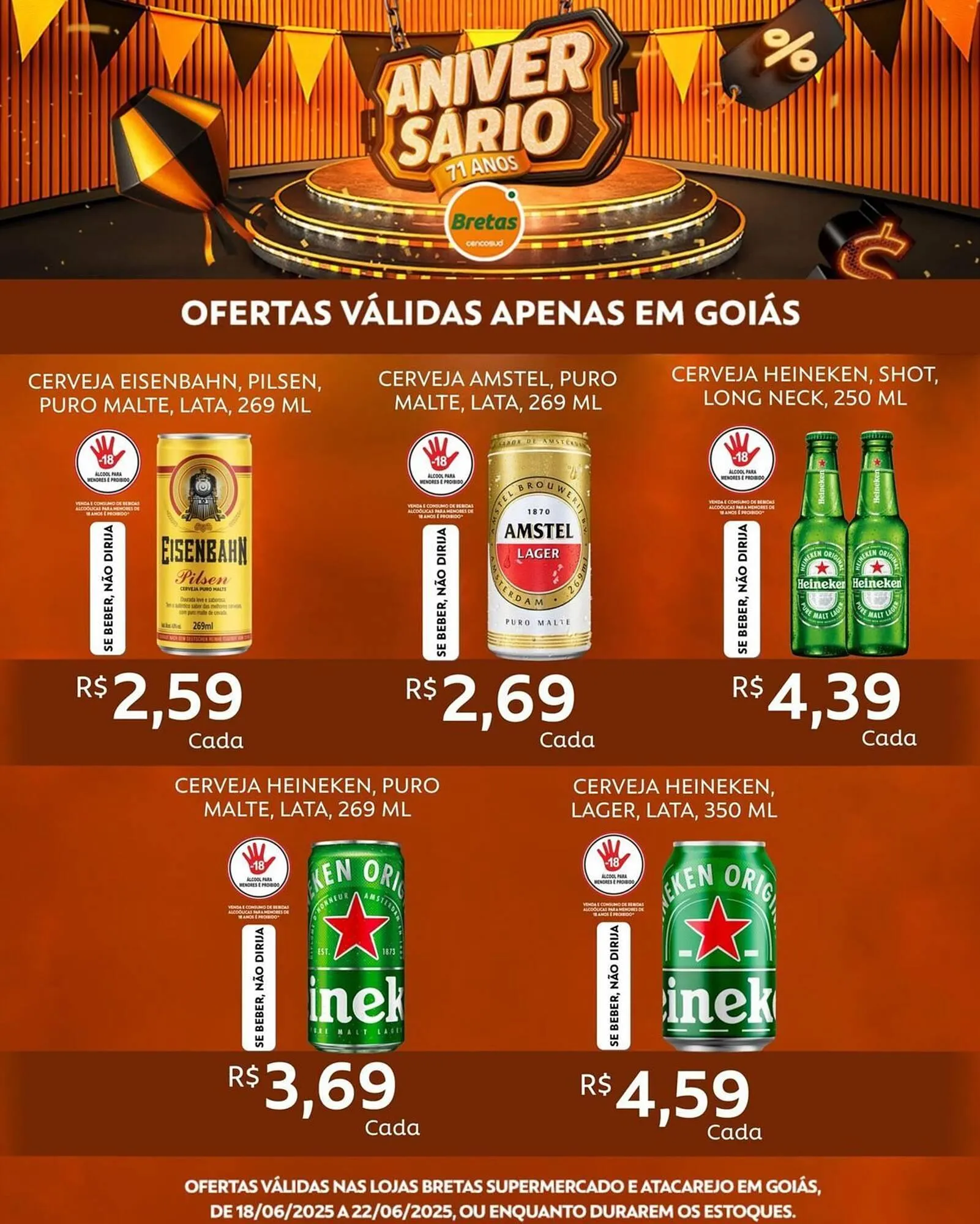 Encarte de Catálogo Supermercados Bretas 18 de junho até 22 de junho 2025 - Pagina 6