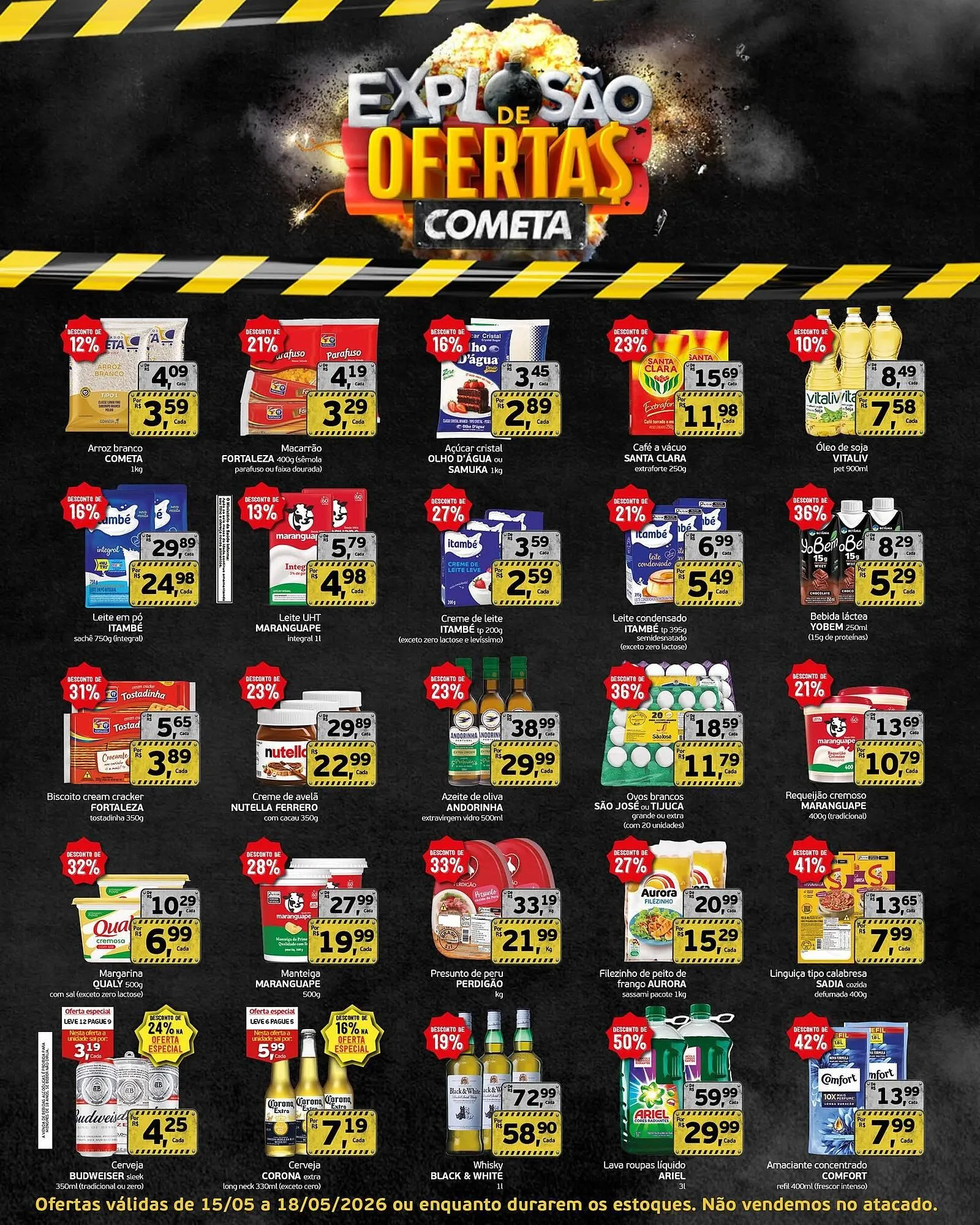 Encarte de Encarte Cometa Supermercados 15 de maio até 18 de maio 2026 - Pagina 1