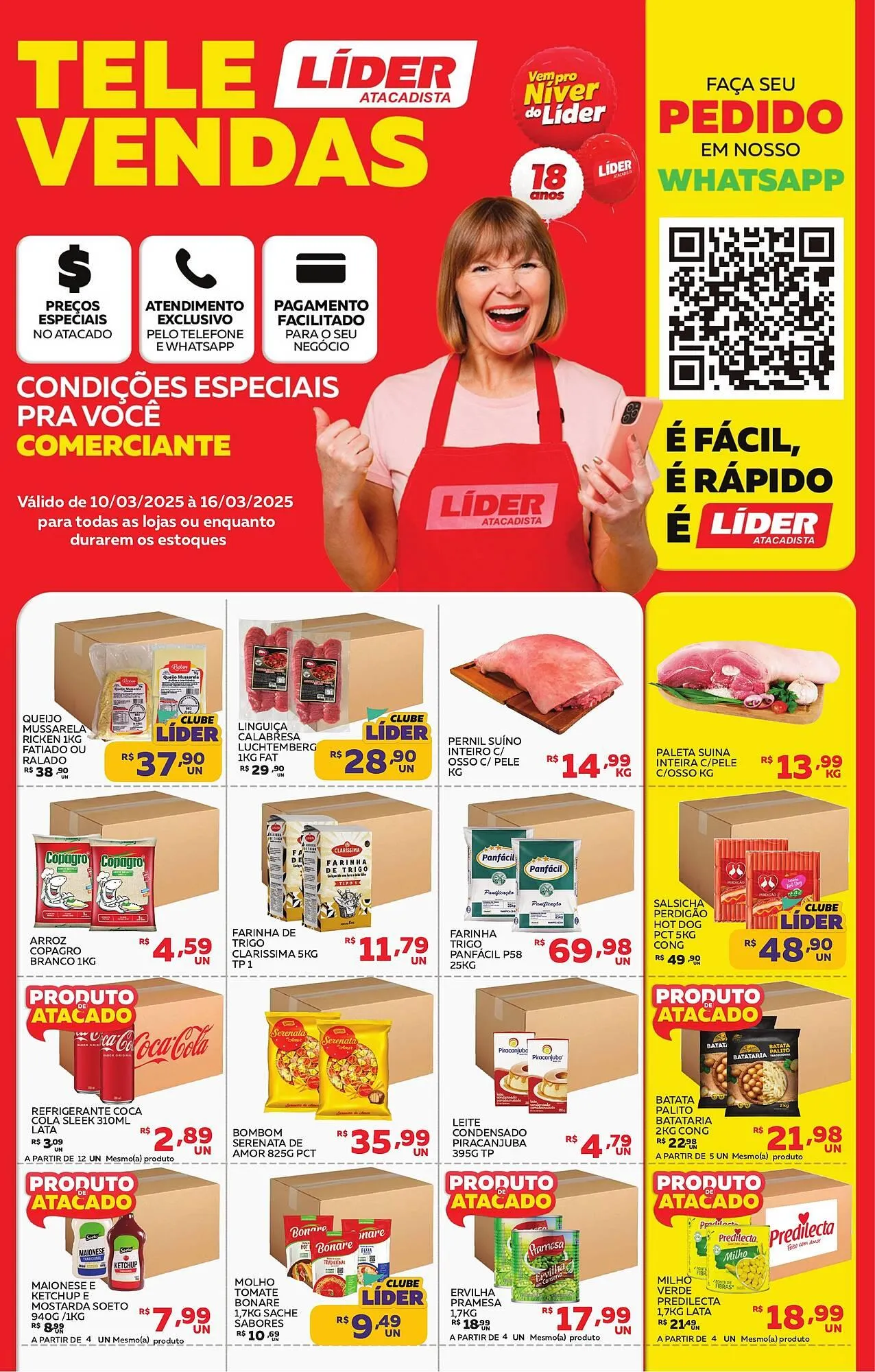 Encarte de Catálogo Lider Atacadista 10 de março até 16 de março 2025 - Pagina 1