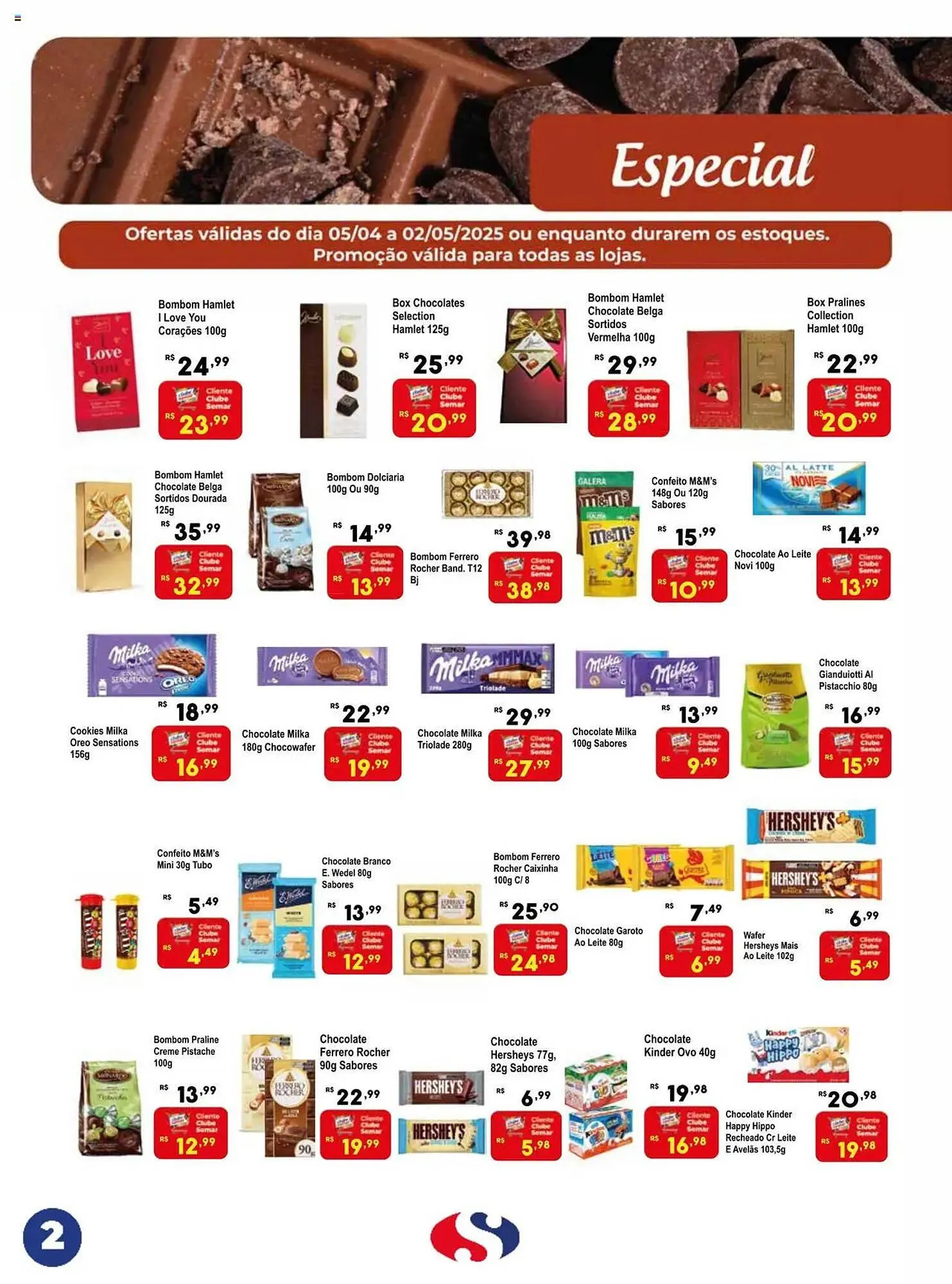 Encarte de Catálogo Semar Supermercado 5 de abril até 2 de maio 2025 - Pagina 2