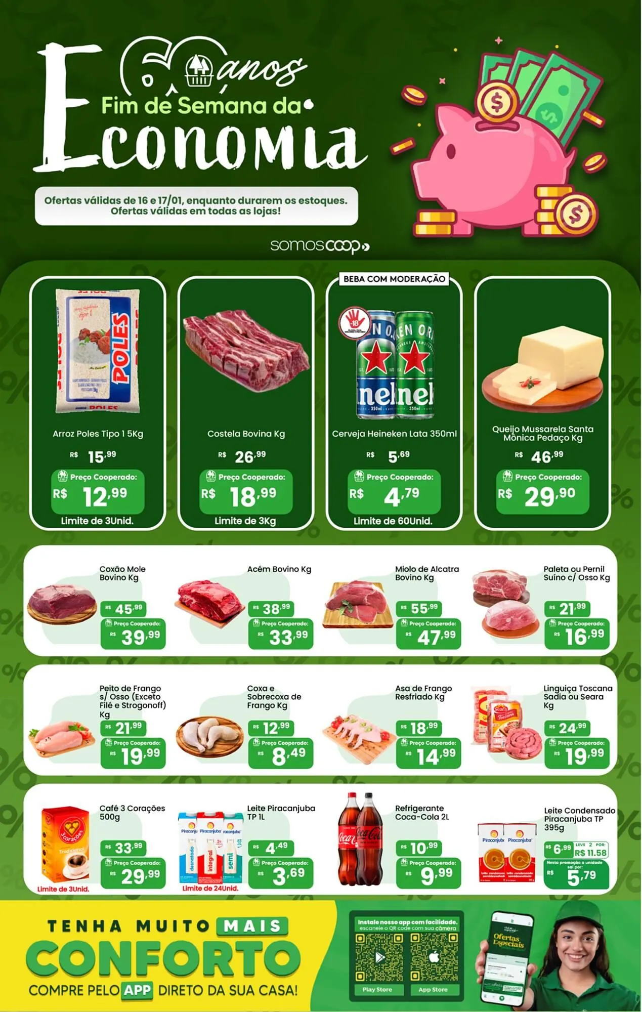 Encarte de Tabloide Coocerqui 16 de janeiro até 19 de janeiro 2026 - Pagina 1