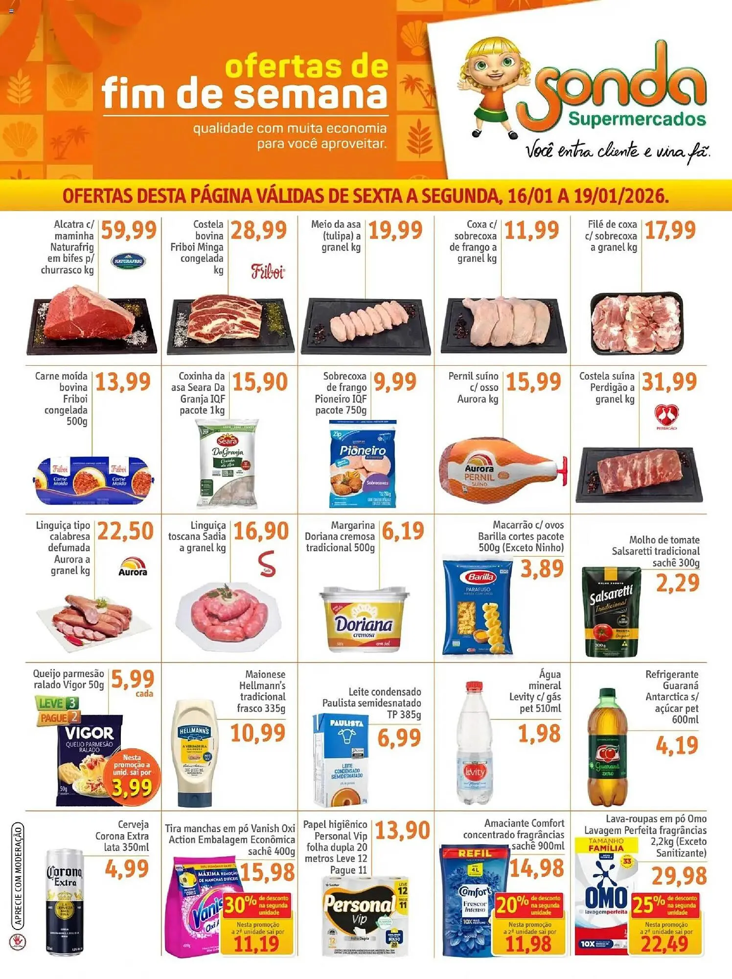 Encarte de Folheto Sonda 16 de janeiro até 19 de janeiro 2026 - Pagina 1