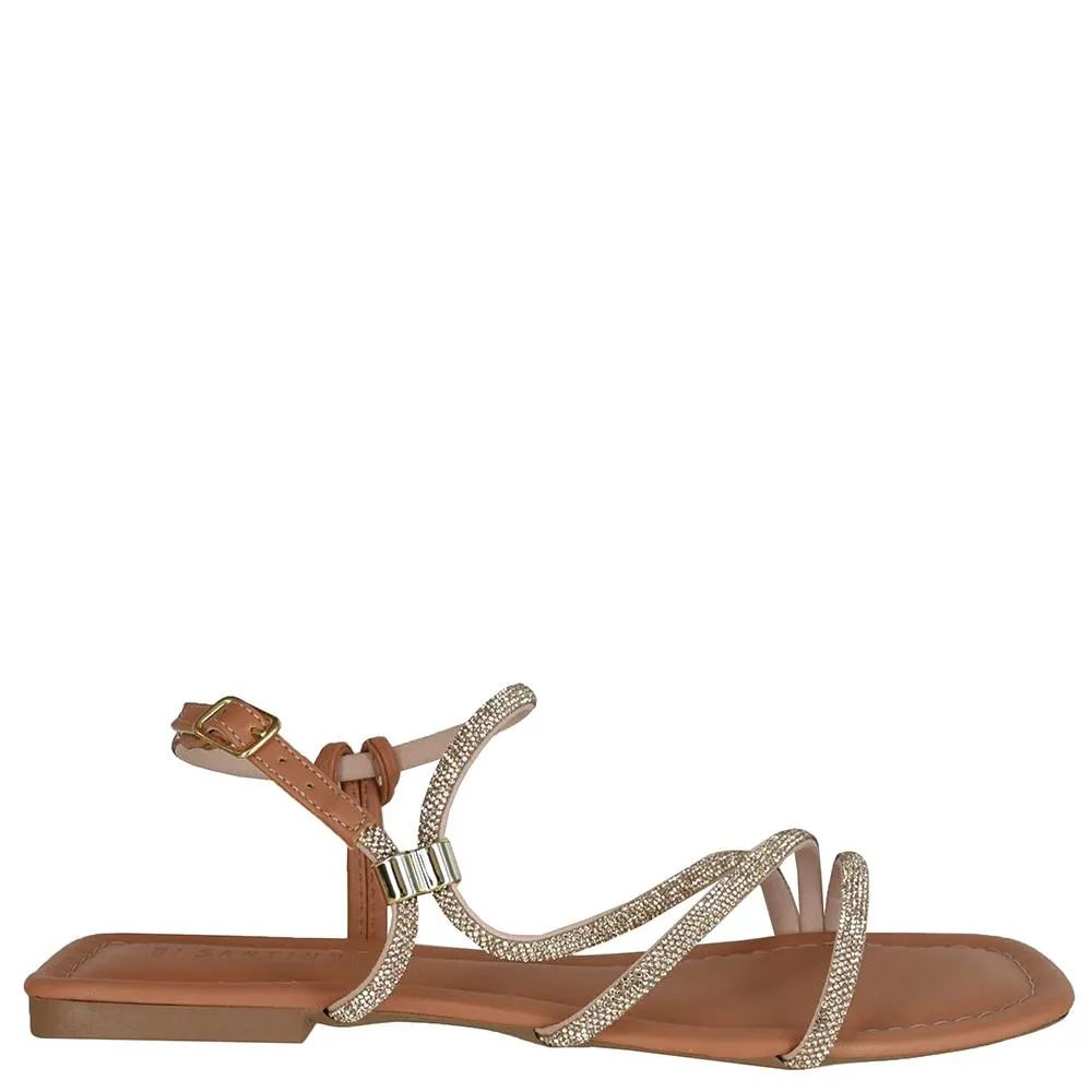 SANDALIA BAIXA STRASS REGULADOR DI SANTINNI