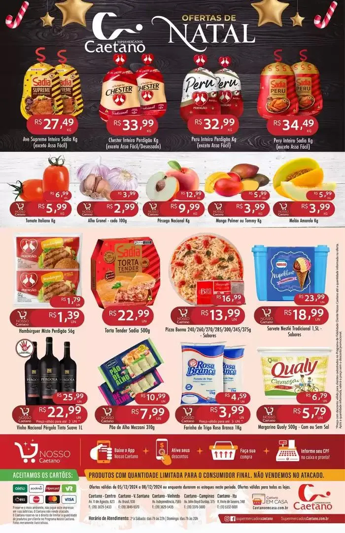 Encarte de Encarte Supermercados Caetano 5 de dezembro até 8 de dezembro 2024 - Pagina 1