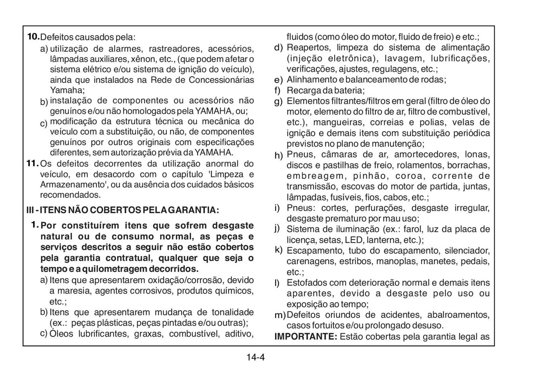 Encarte de Panfleto Yamaha 3 de fevereiro até 30 de junho 2027 - Pagina 146