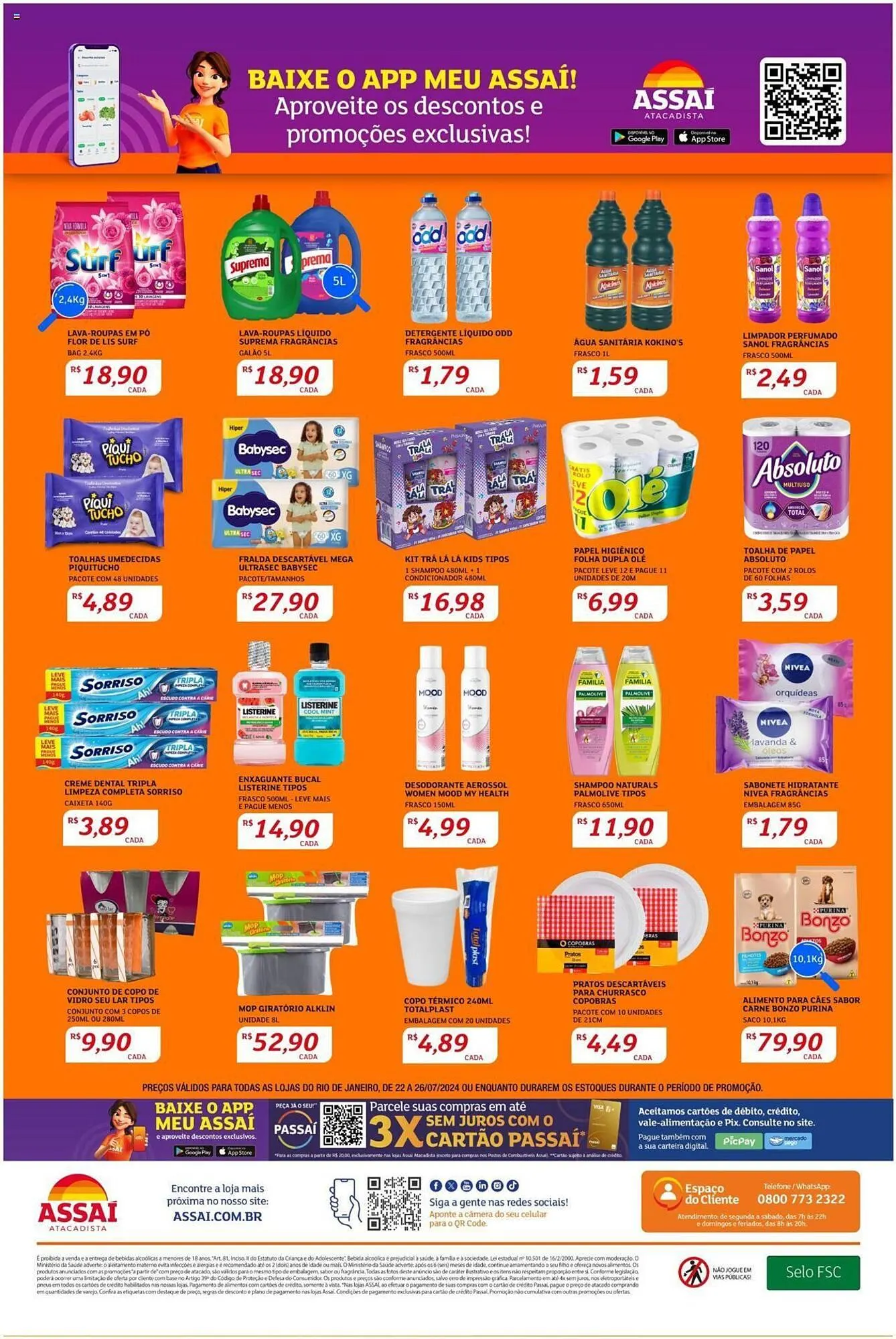 Encarte de Catálogo Assaí Atacadista 22 de julho até 26 de julho 2024 - Pagina 4
