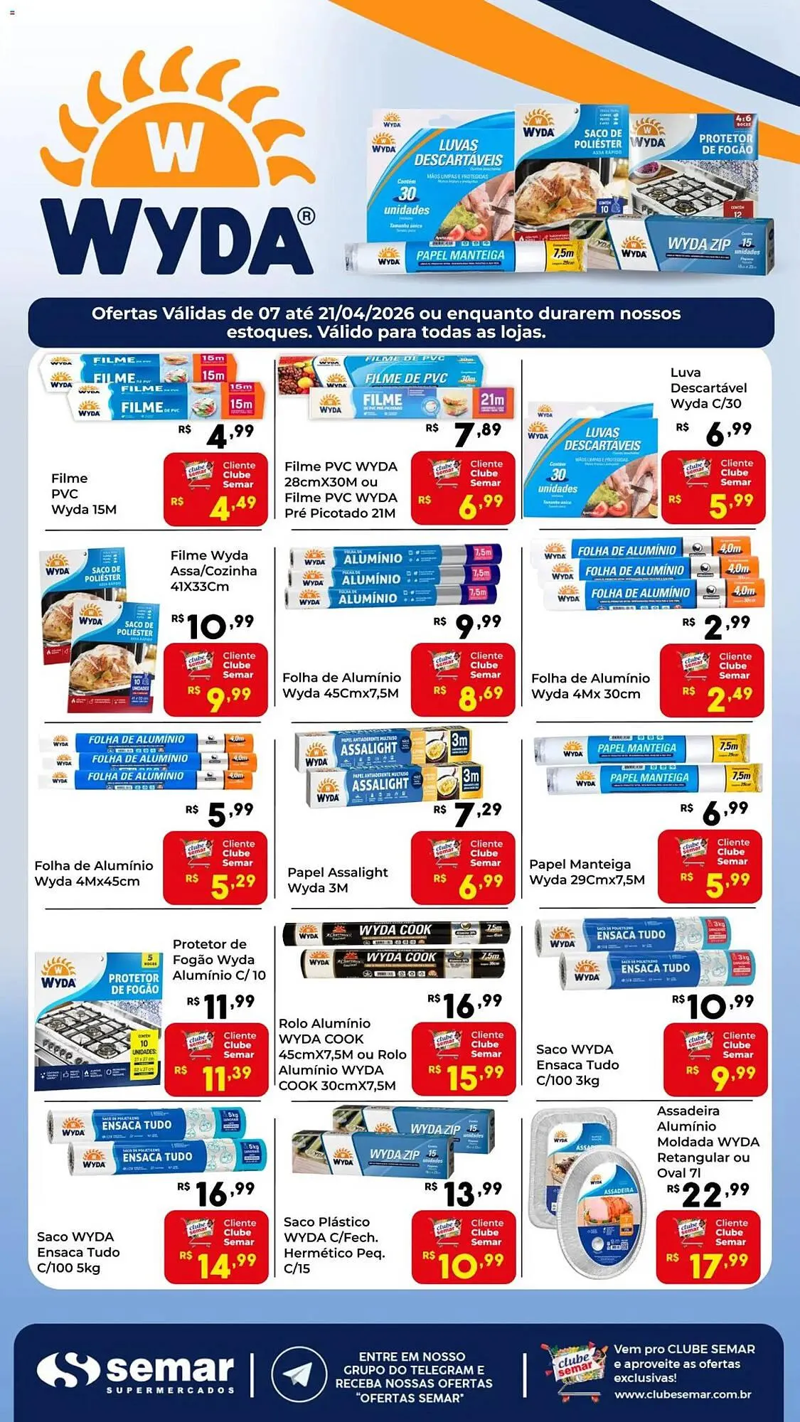 Encarte de Folheto Semar Supermercado 7 de abril até 21 de abril 2026 - Pagina 1