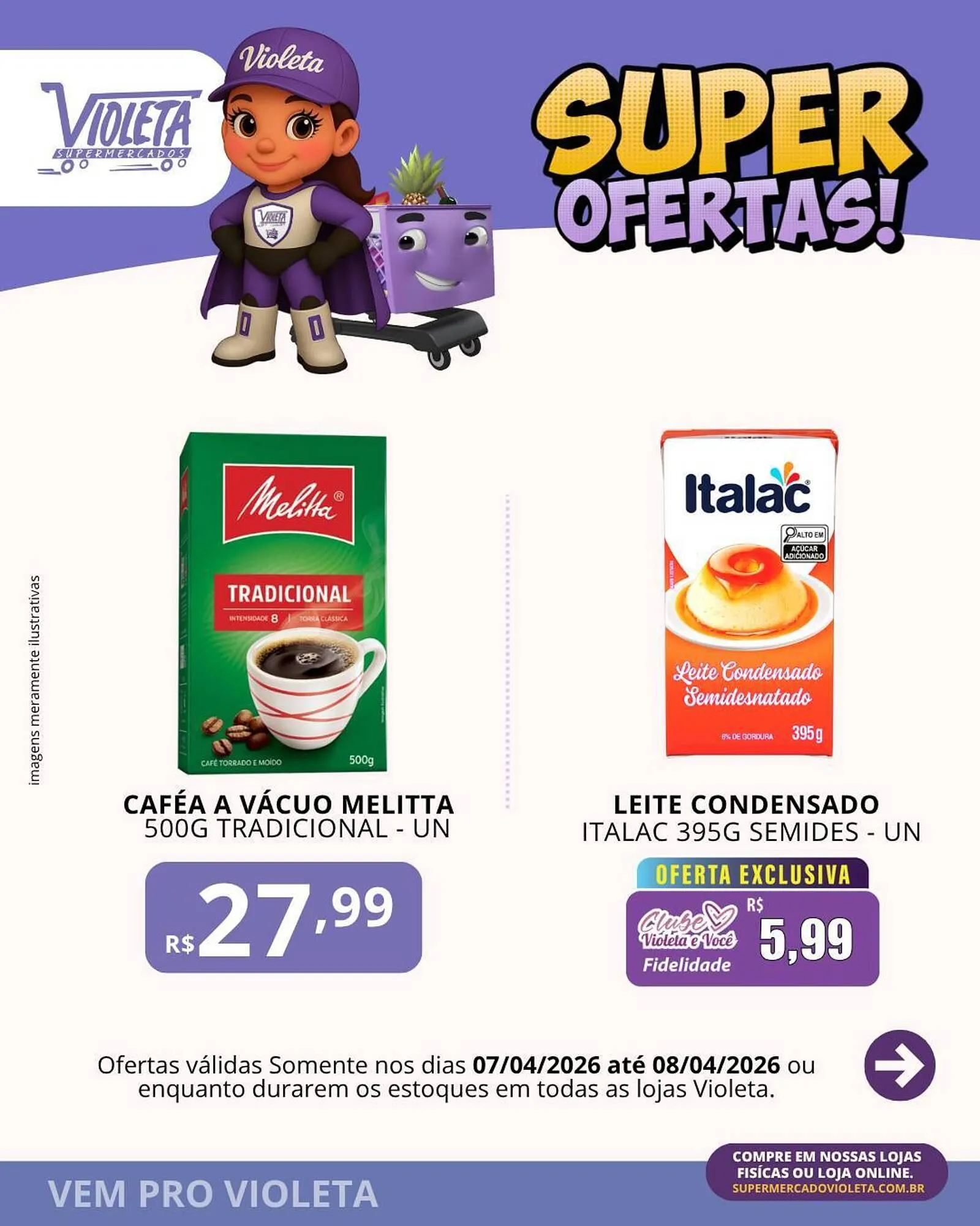 Encarte de Catálogo Violeta Supermercados 7 de abril até 8 de abril 2026 - Pagina 2