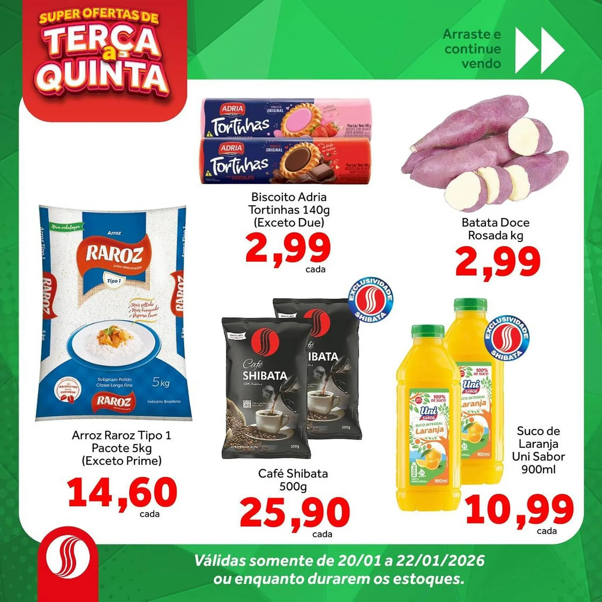 Encarte de Folheto Shibata Supermercados 19 de janeiro até 22 de janeiro 2026 - Pagina 3