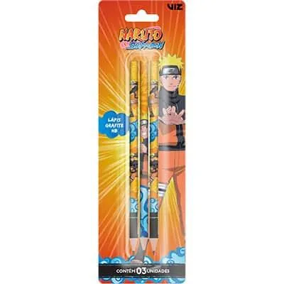 Lápis Preto Naruto Tris - BT 3 UN
