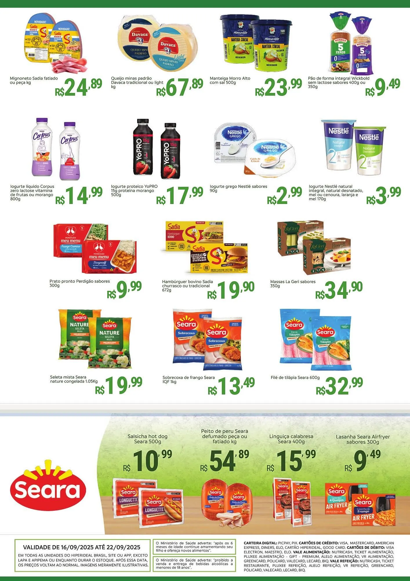 Encarte de Catálogo Hiperideal Supermercados 16 de setembro até 22 de setembro 2025 - Pagina 2
