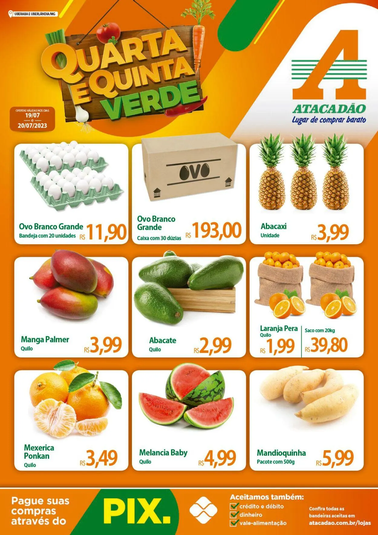 Encarte de Atacadão - MG - Uberaba e Uberlândia 19 de julho até 20 de julho 2023 - Pagina 1