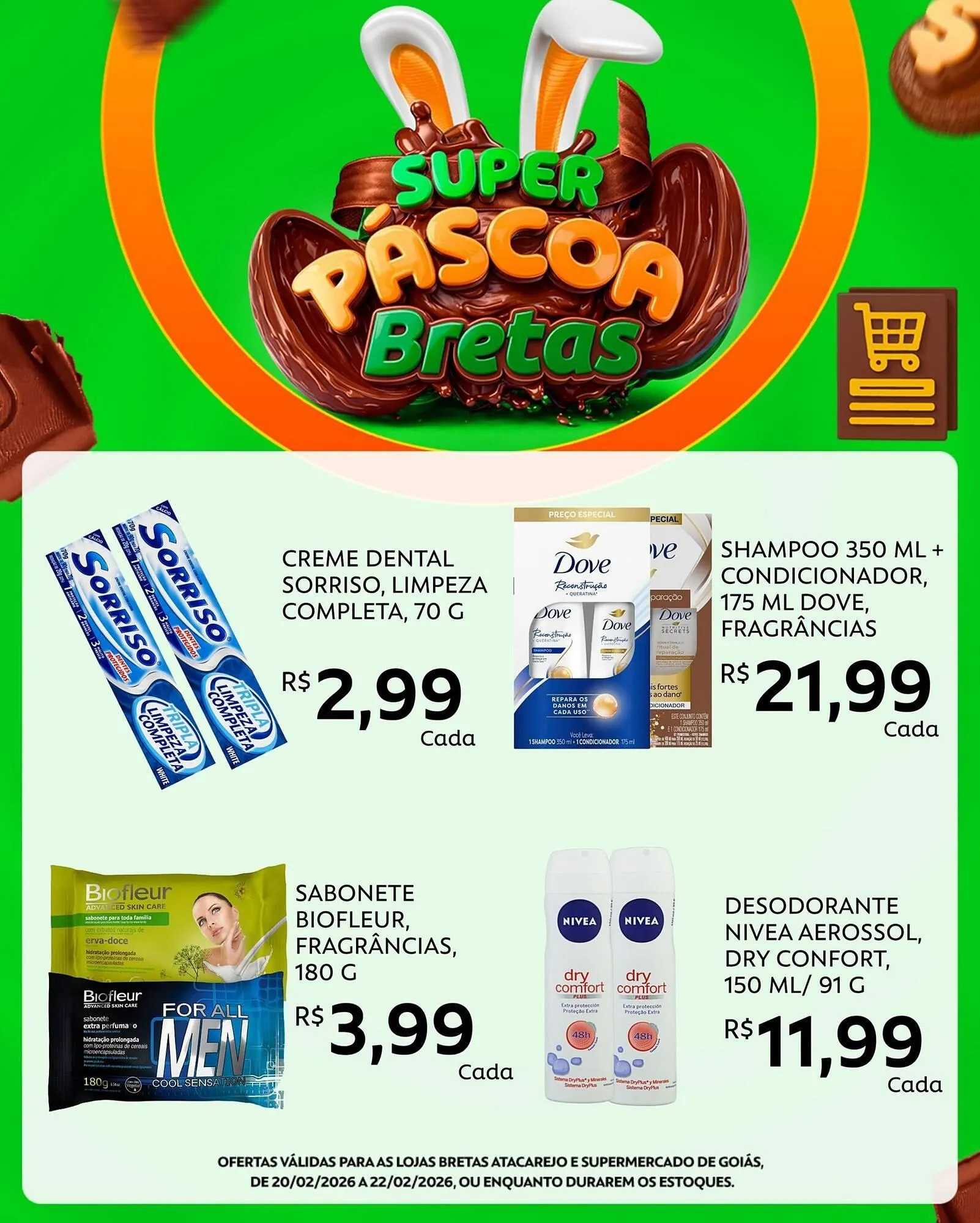 Encarte de Catálogo Supermercados Bretas 20 de fevereiro até 22 de fevereiro 2026 - Pagina 4