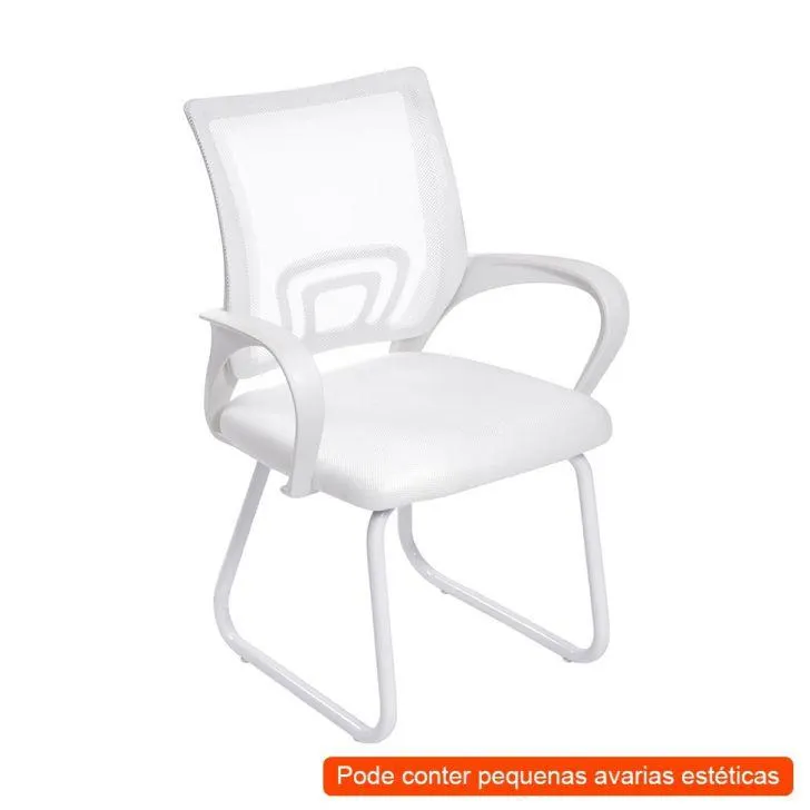 [OUTLET] Cadeira de Escritório Secretária Tok Branca