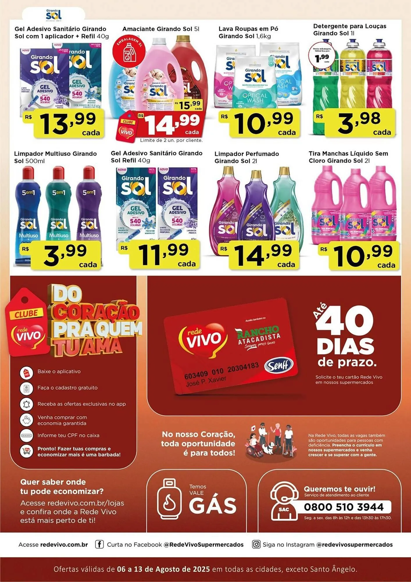 Encarte de Catálogo Rede Vivo 6 de agosto até 13 de agosto 2025 - Pagina 3