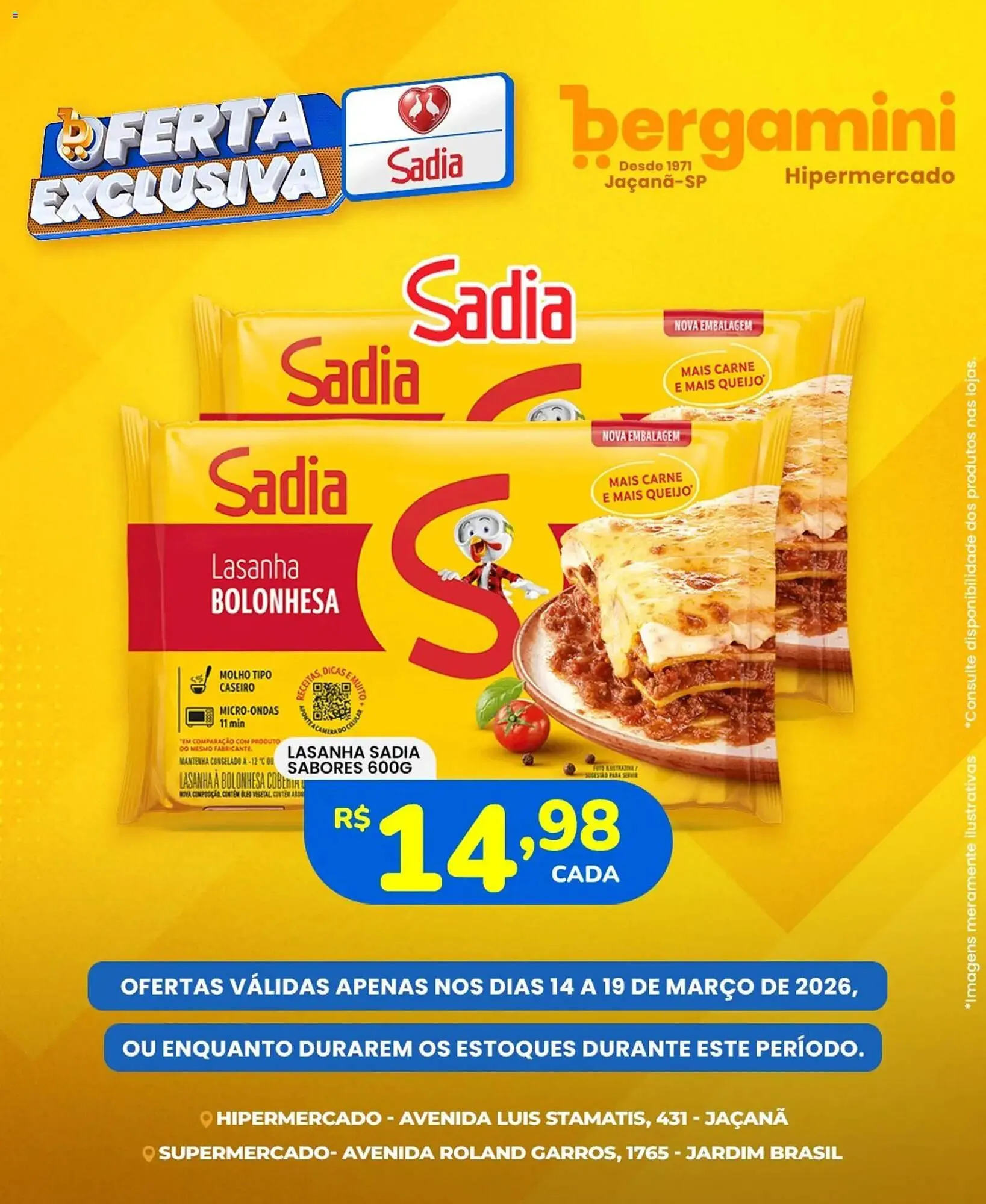 Encarte de Catálogo Supermercado Bergamini 14 de março até 19 de março 2026 - Pagina 3