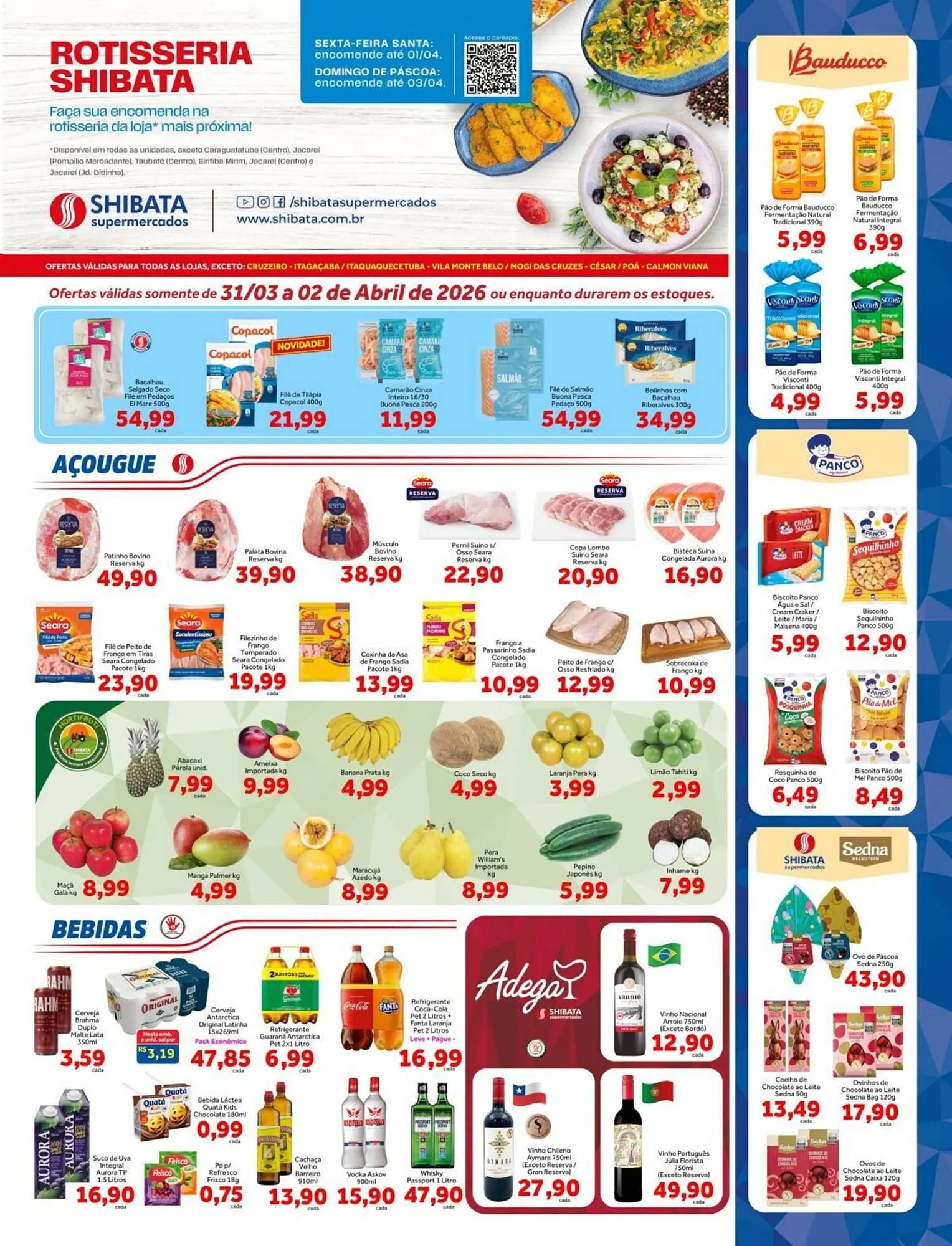 Encarte de Folheto Shibata Supermercados 30 de março até 2 de abril 2026 - Pagina 1