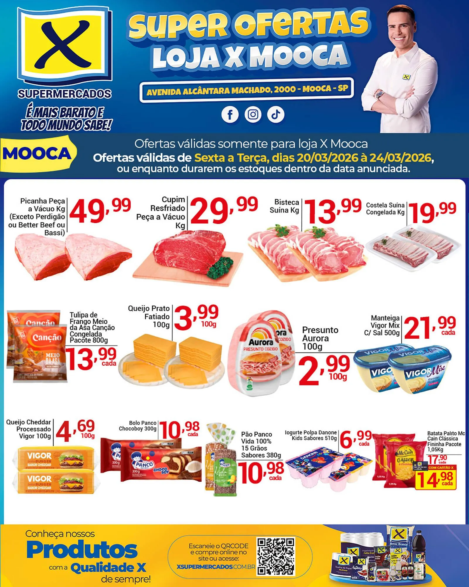 Encarte de Folheto X Supermercados 20 de março até 24 de março 2026 - Pagina 1
