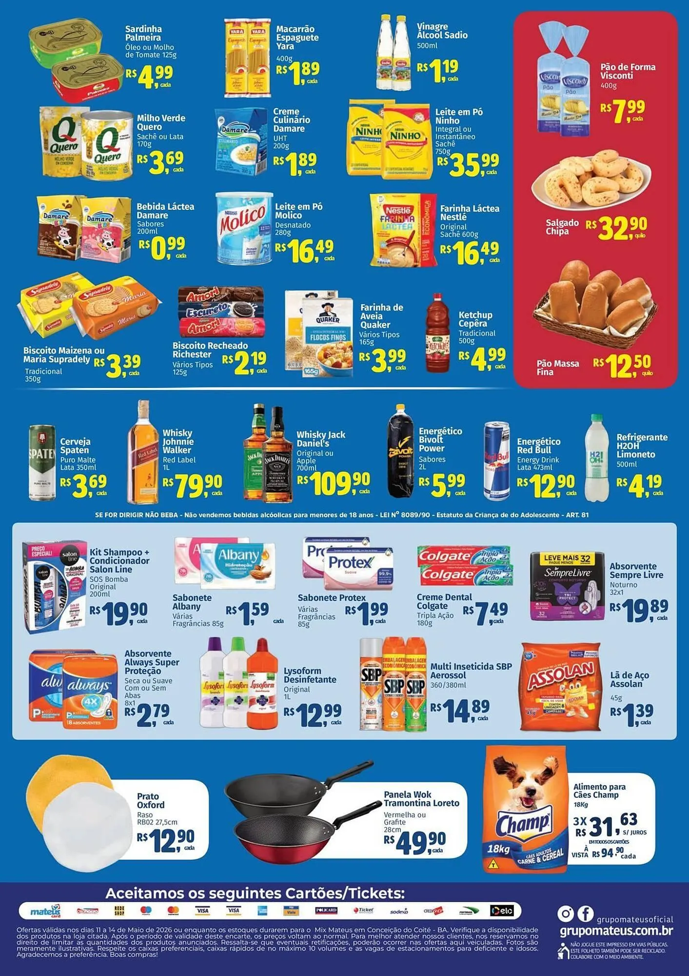 Encarte de Catálogo Supermercados Mateus 11 de maio até 14 de maio 2026 - Pagina 2