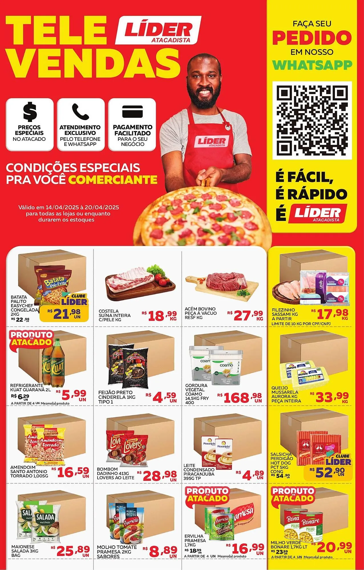 Encarte de Catálogo Lider Atacadista 14 de abril até 20 de abril 2025 - Pagina 1