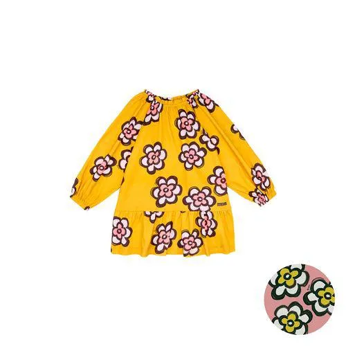 Vestido Green Flower Rosa