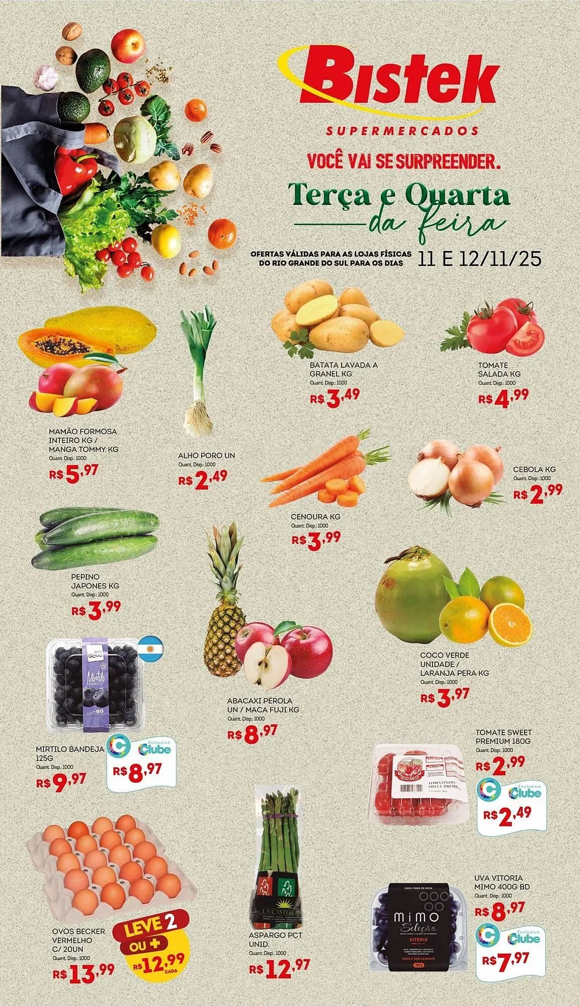 Encarte de Encarte Bistek Supermercados 11 de novembro até 12 de novembro 2025 - Pagina 1