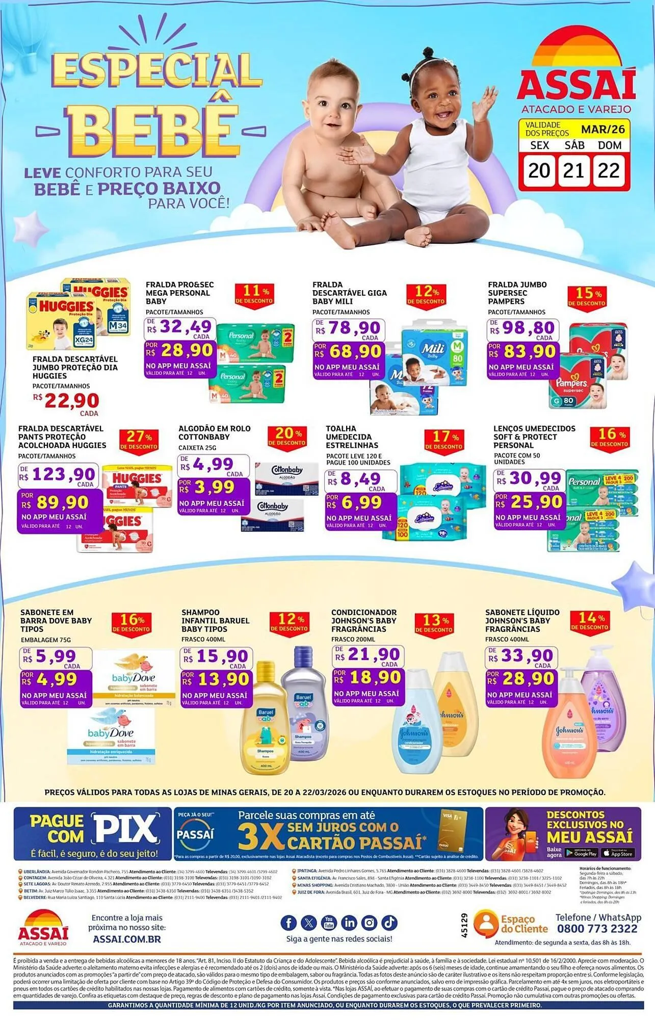 Encarte de Encarte Assaí Atacadista 20 de março até 22 de março 2026 - Pagina 1