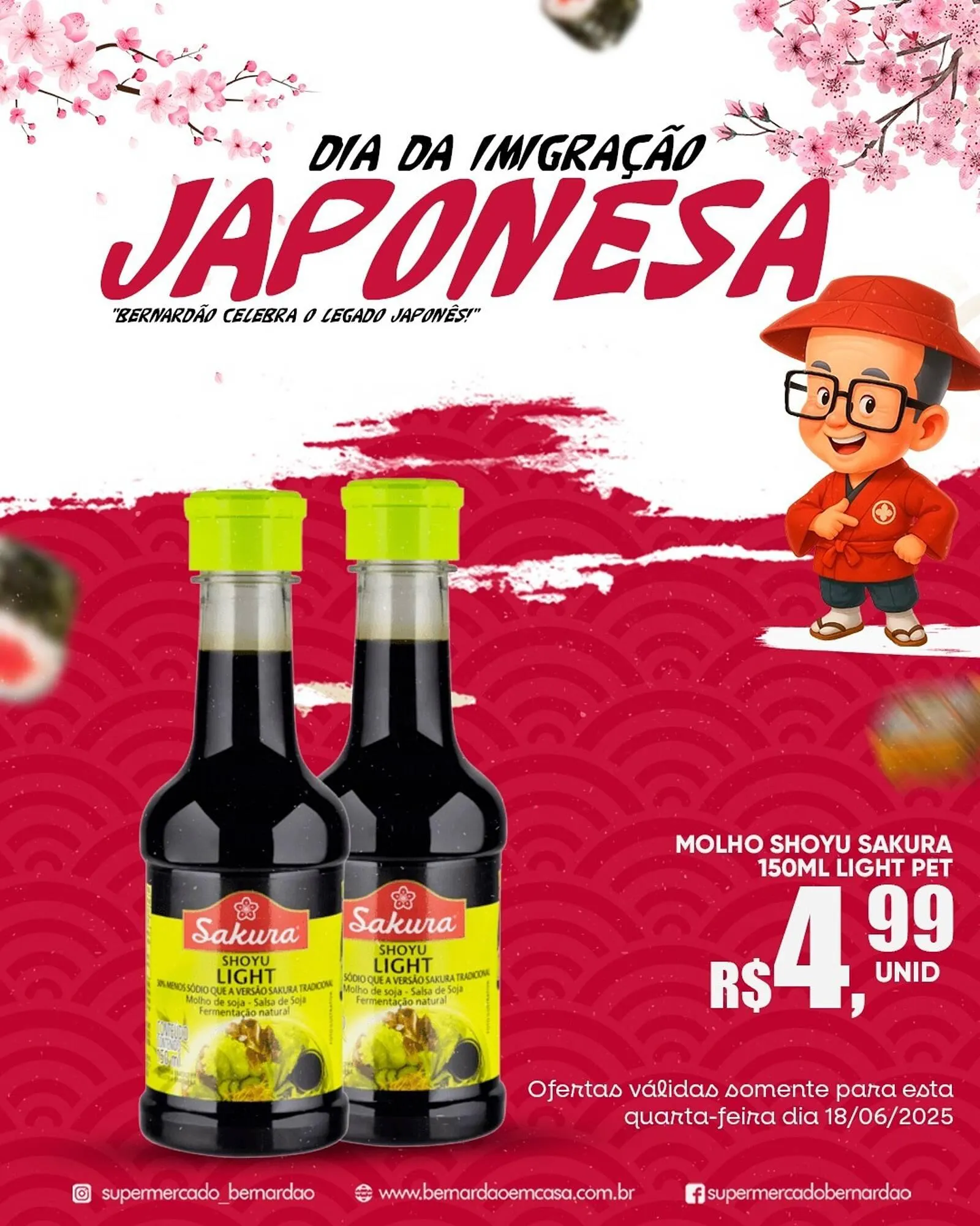 Encarte de Catálogo Supermercado Bernardão 18 de junho até 18 de junho 2025 - Pagina 1