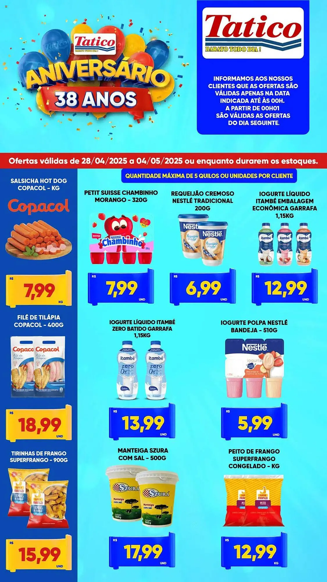 Encarte de Catálogo Tatico 28 de abril até 5 de maio 2025 - Pagina 1