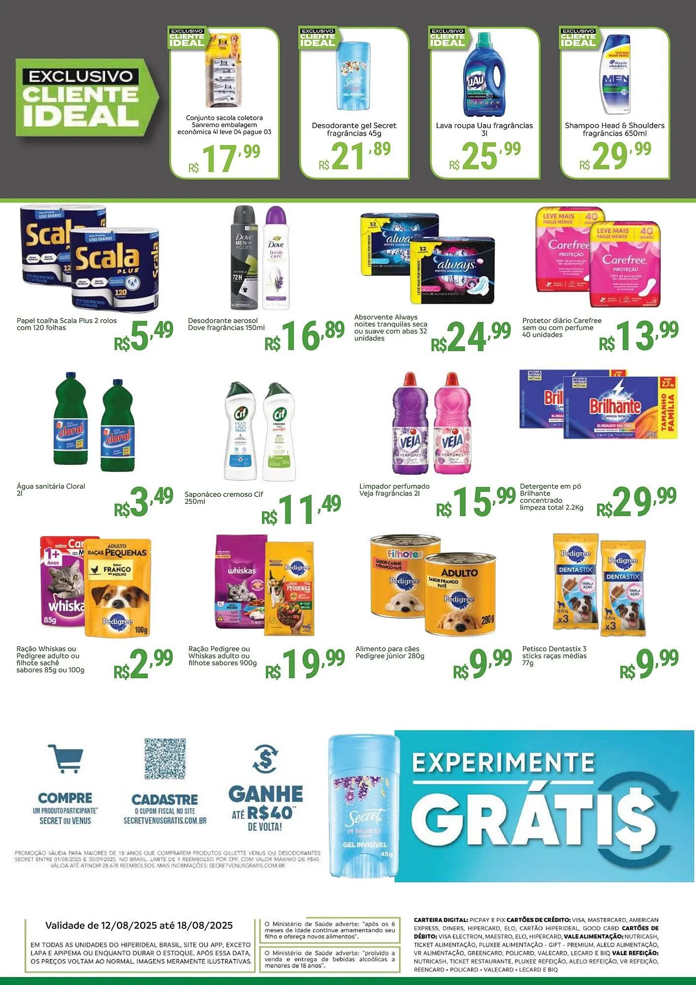 Encarte de Catálogo Hiperideal Supermercados 12 de agosto até 18 de agosto 2025 - Pagina 4