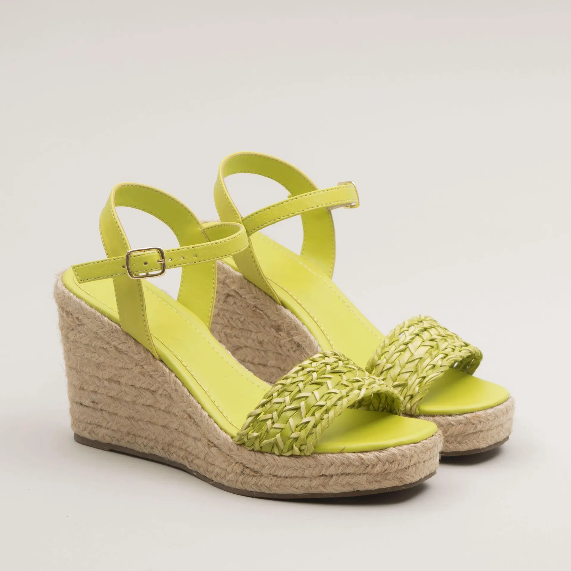 Anabela cabedal trançado - LIMA